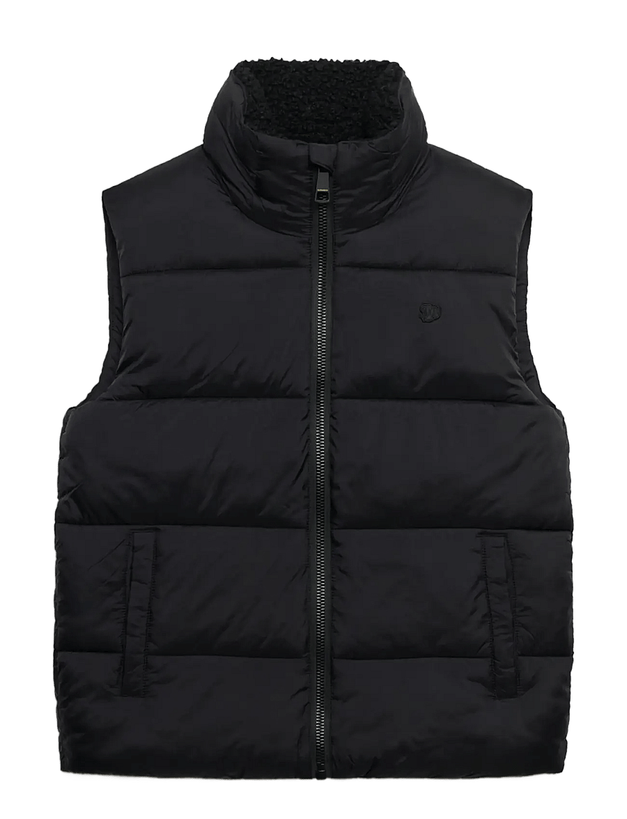 Superdry - BORG LINED GILET - black - 1