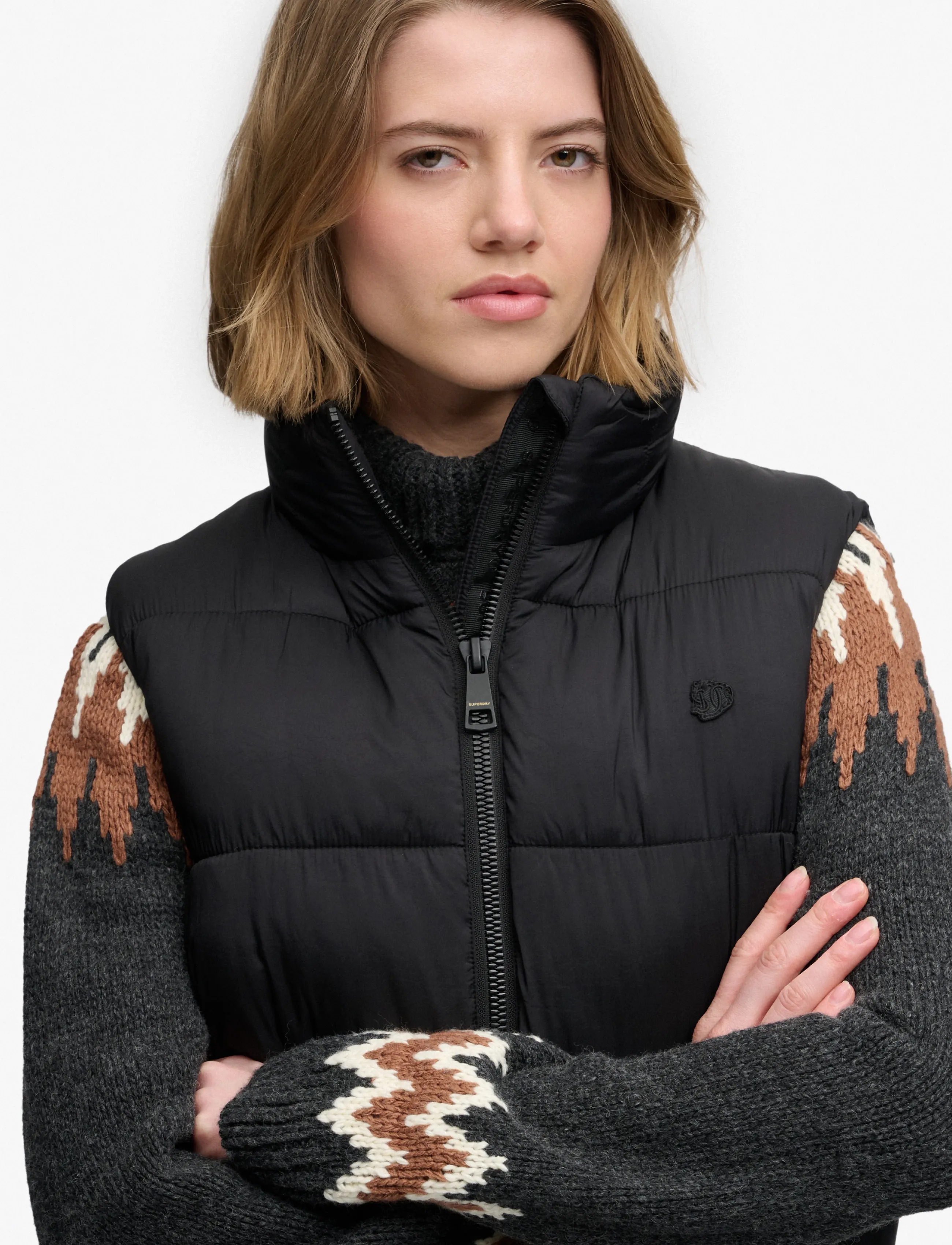 Superdry - BORG LINED GILET - black - 3