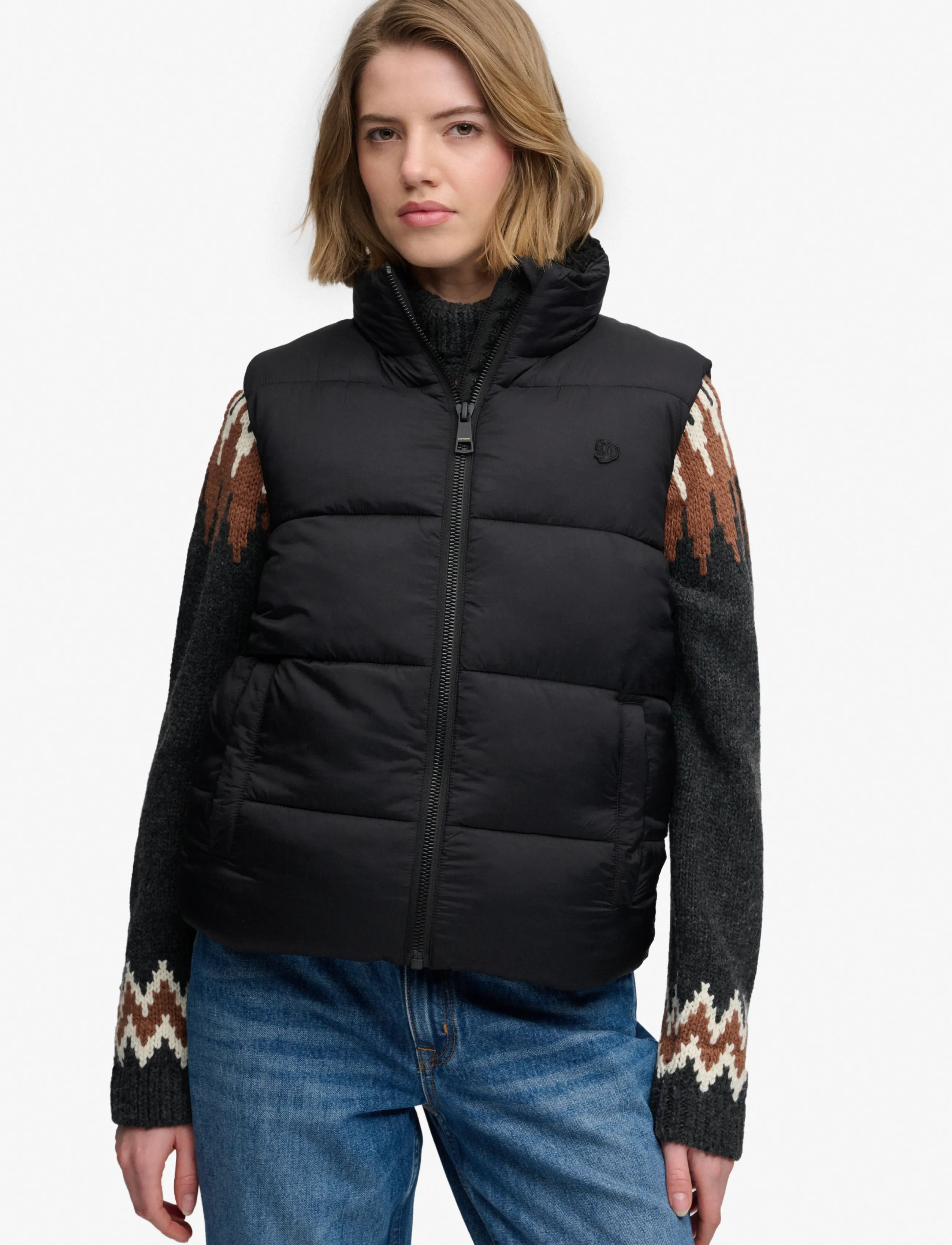 Superdry - BORG LINED GILET - black - 4