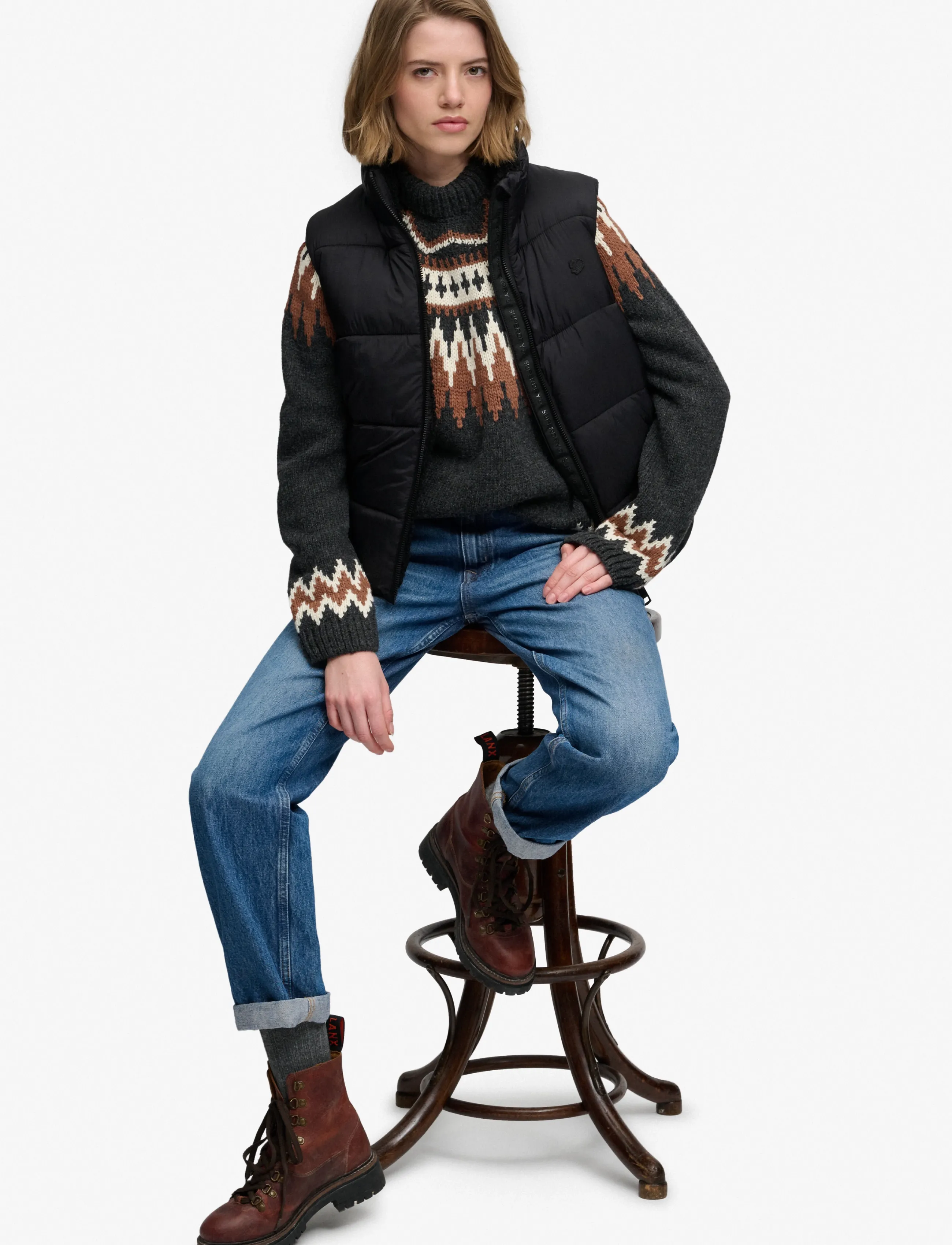 Superdry - BORG LINED GILET - black - 5