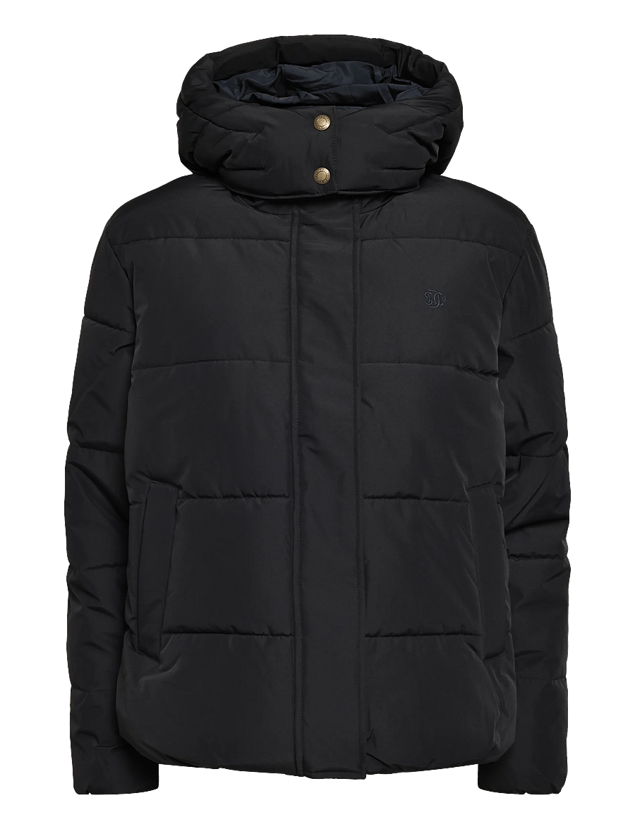 Superdry - PREMIUM HOOD PUFFER JKT - Žieminės striukės - black - 1