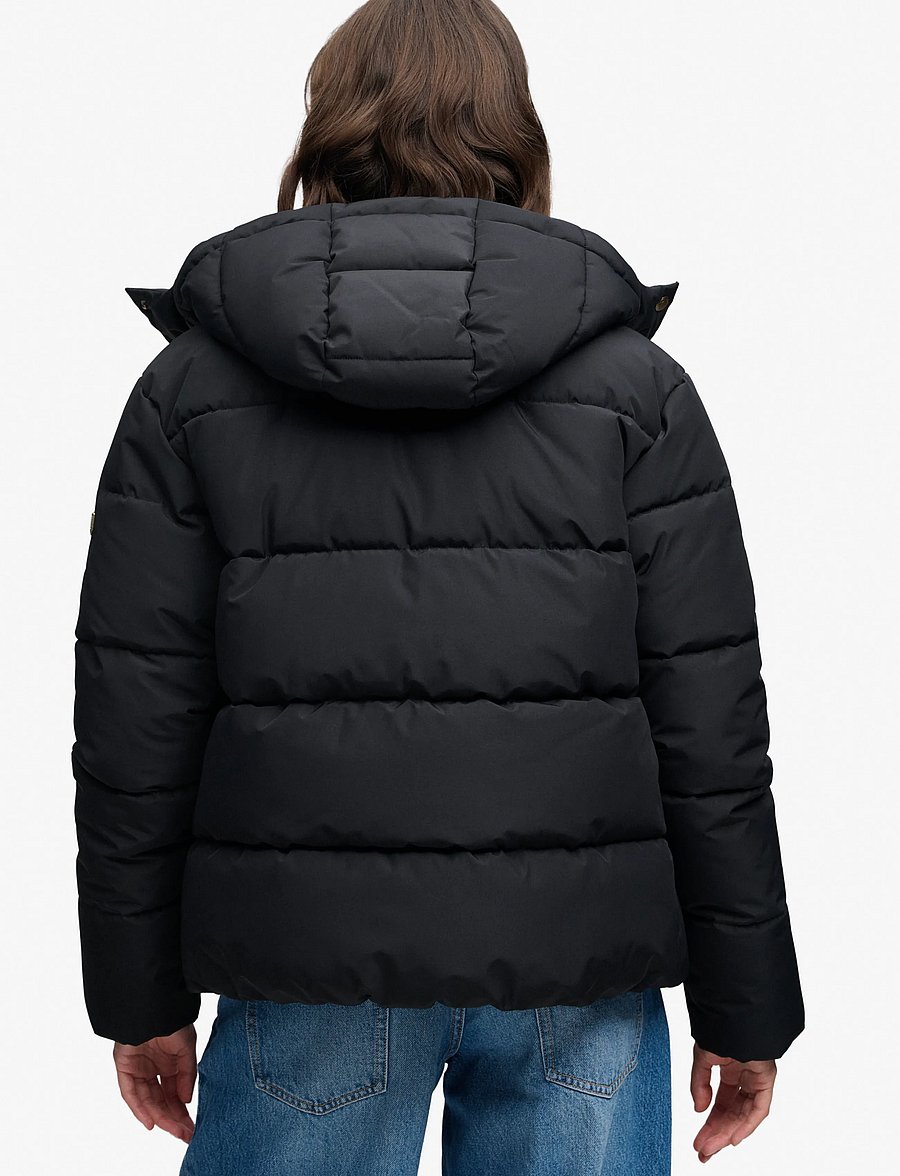 Superdry - PREMIUM HOOD PUFFER JKT - winter jacket - black - 2