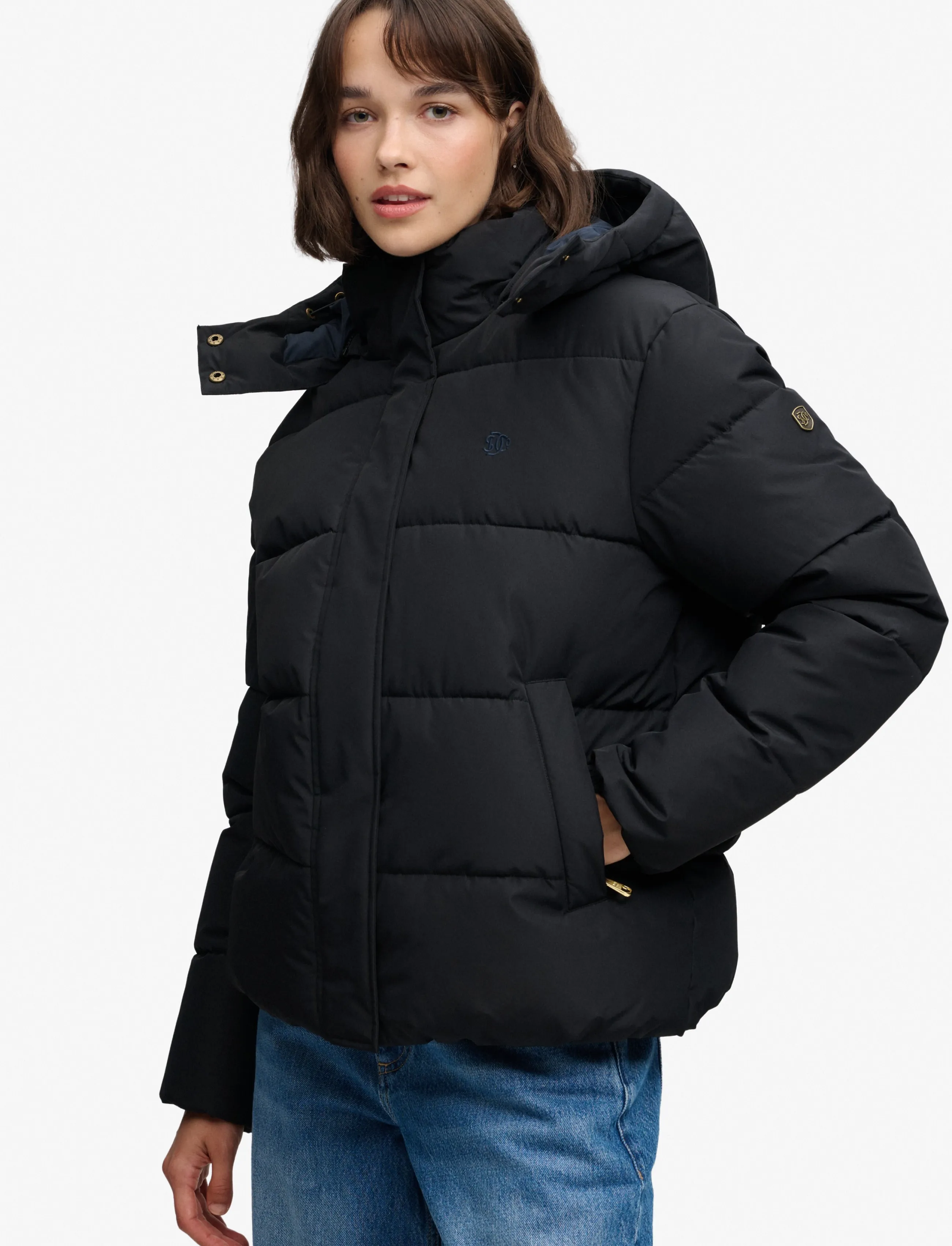 Superdry - PREMIUM HOOD PUFFER JKT - winter jacket - black - 4