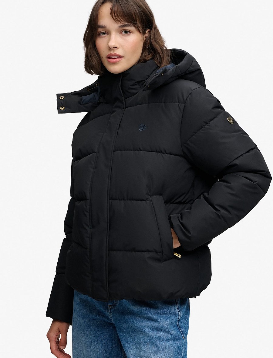 Superdry - PREMIUM HOOD PUFFER JKT - winter jacket - black - 4