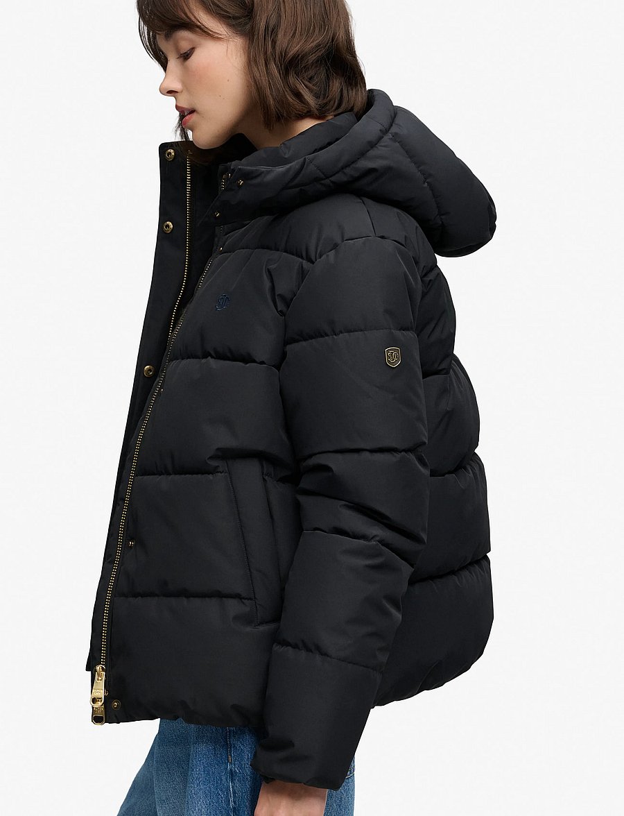 Superdry - PREMIUM HOOD PUFFER JKT - winter jacket - black - 5