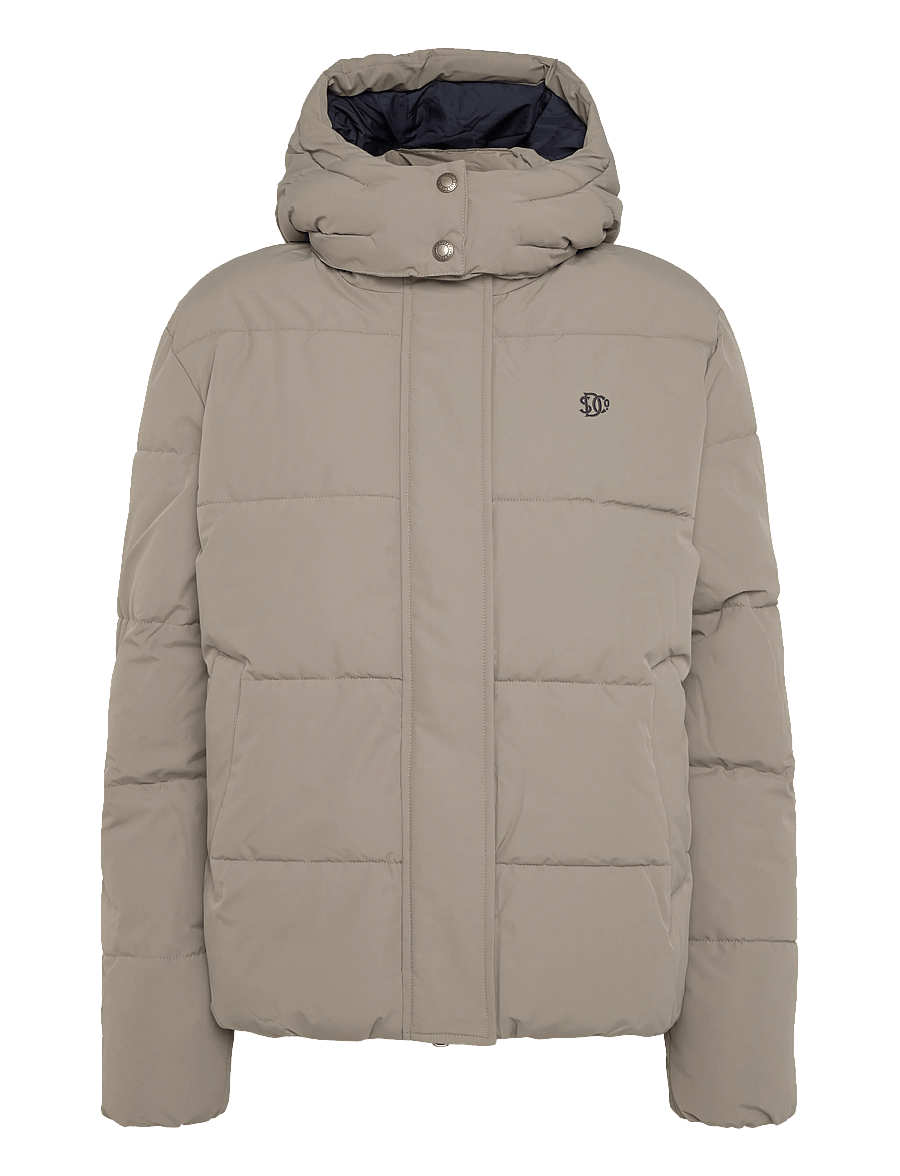 Superdry - PREMIUM HOOD PUFFER JKT - vestes d'hiver - fallen rock brown - 1