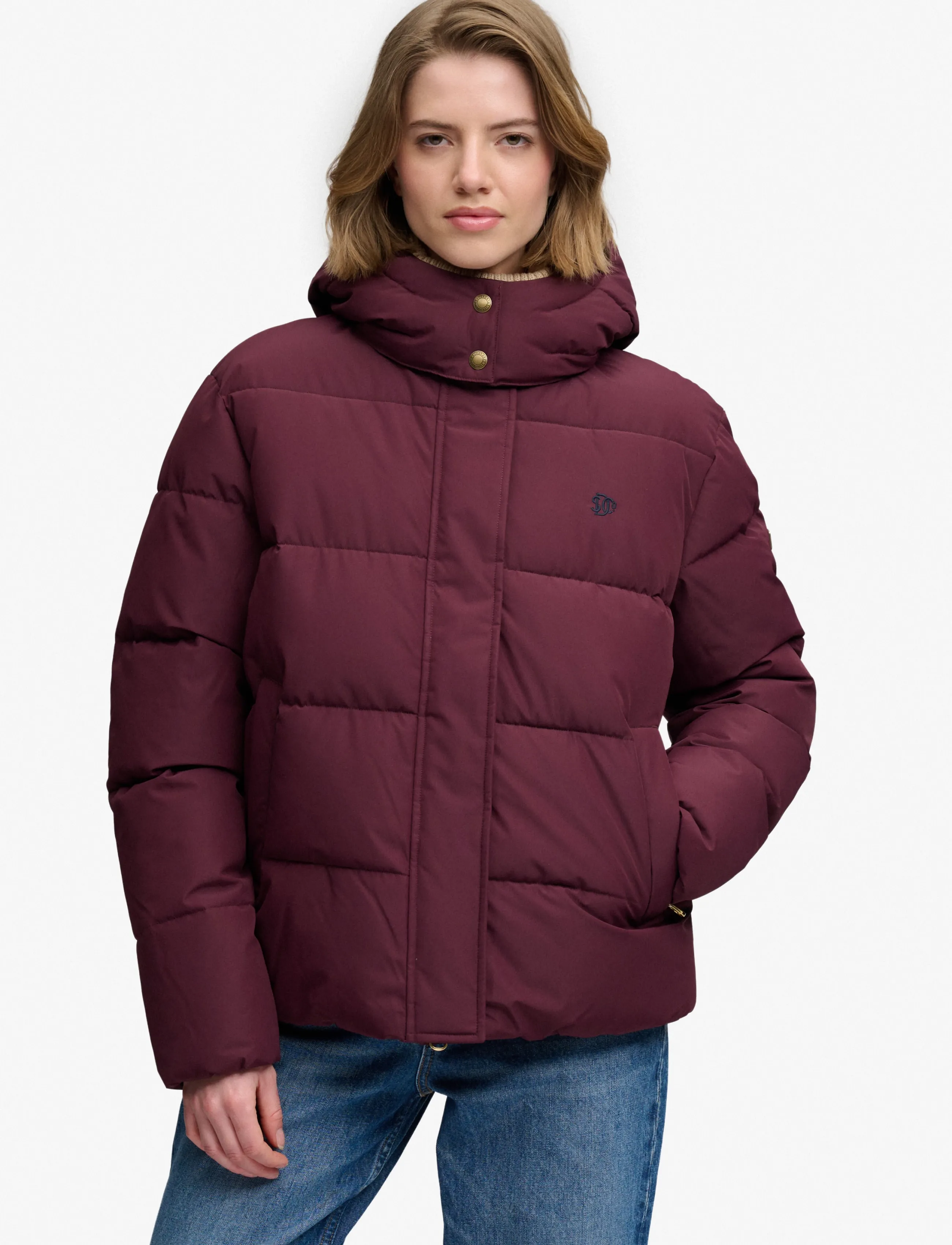 Superdry - PREMIUM HOOD PUFFER JKT - winterjacken - fig purple - 3