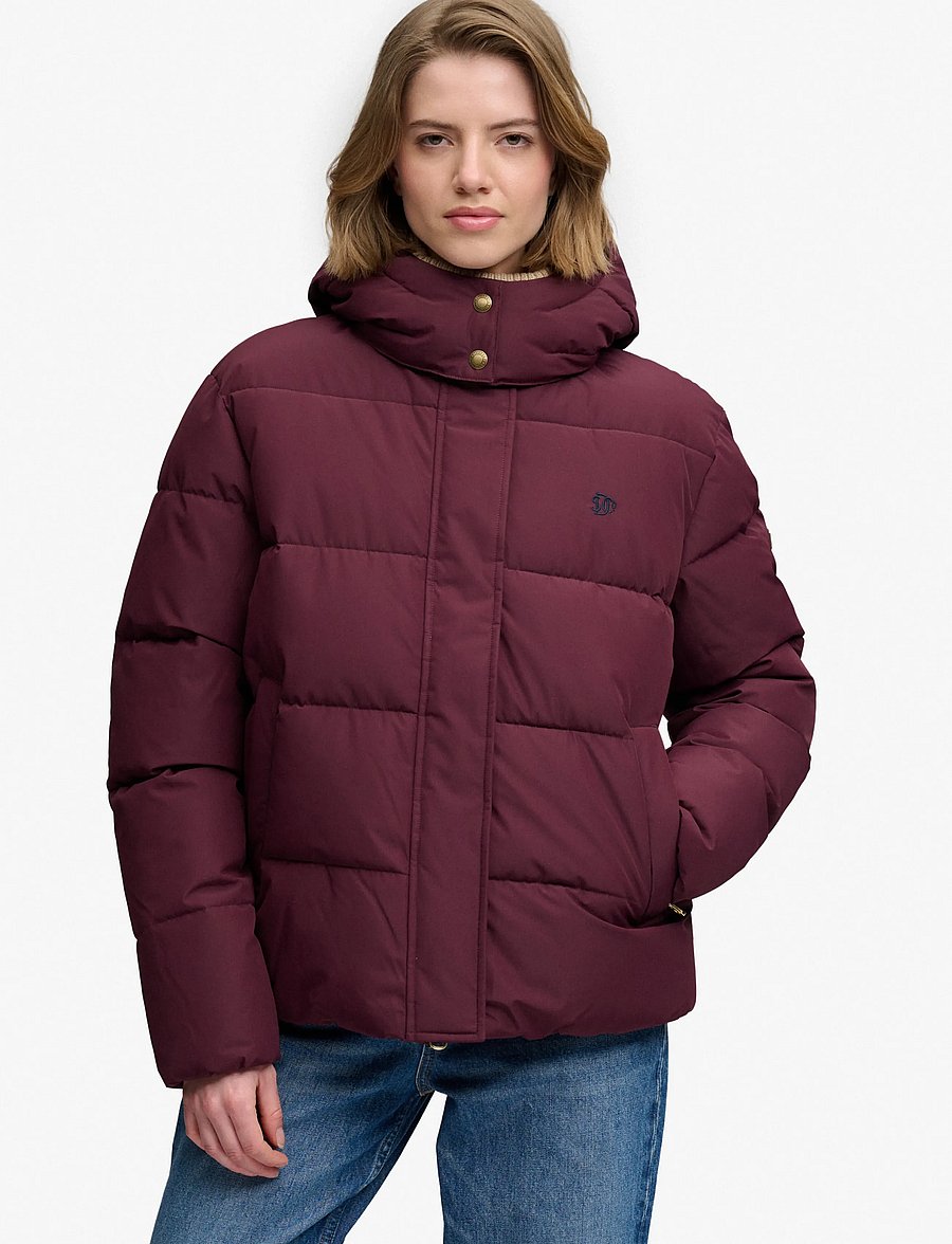 Superdry - PREMIUM HOOD PUFFER JKT - winterjacken - fig purple - 3