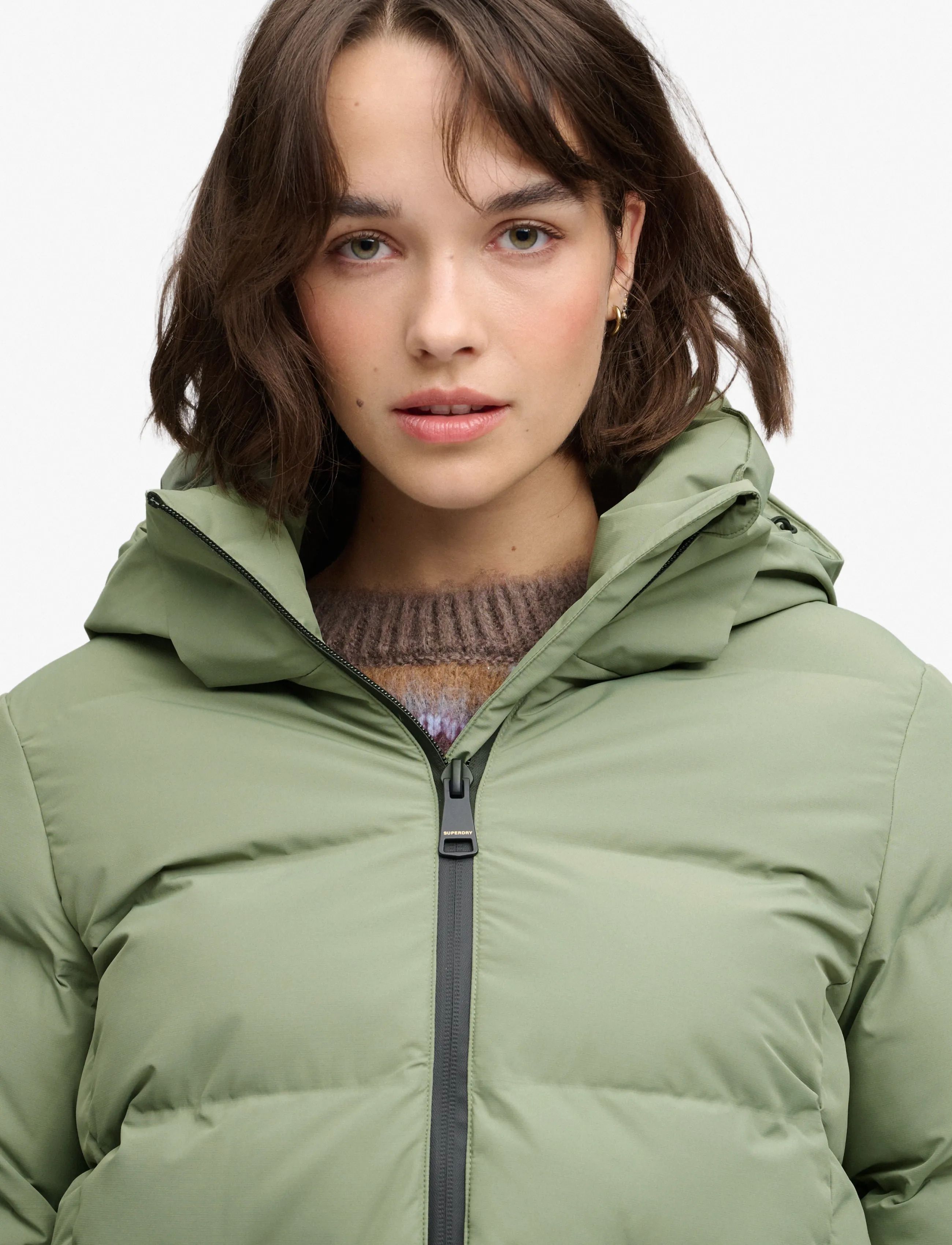 Superdry - HOODED CITY PADDED JACKET - winterjacken - light khaki green - 3