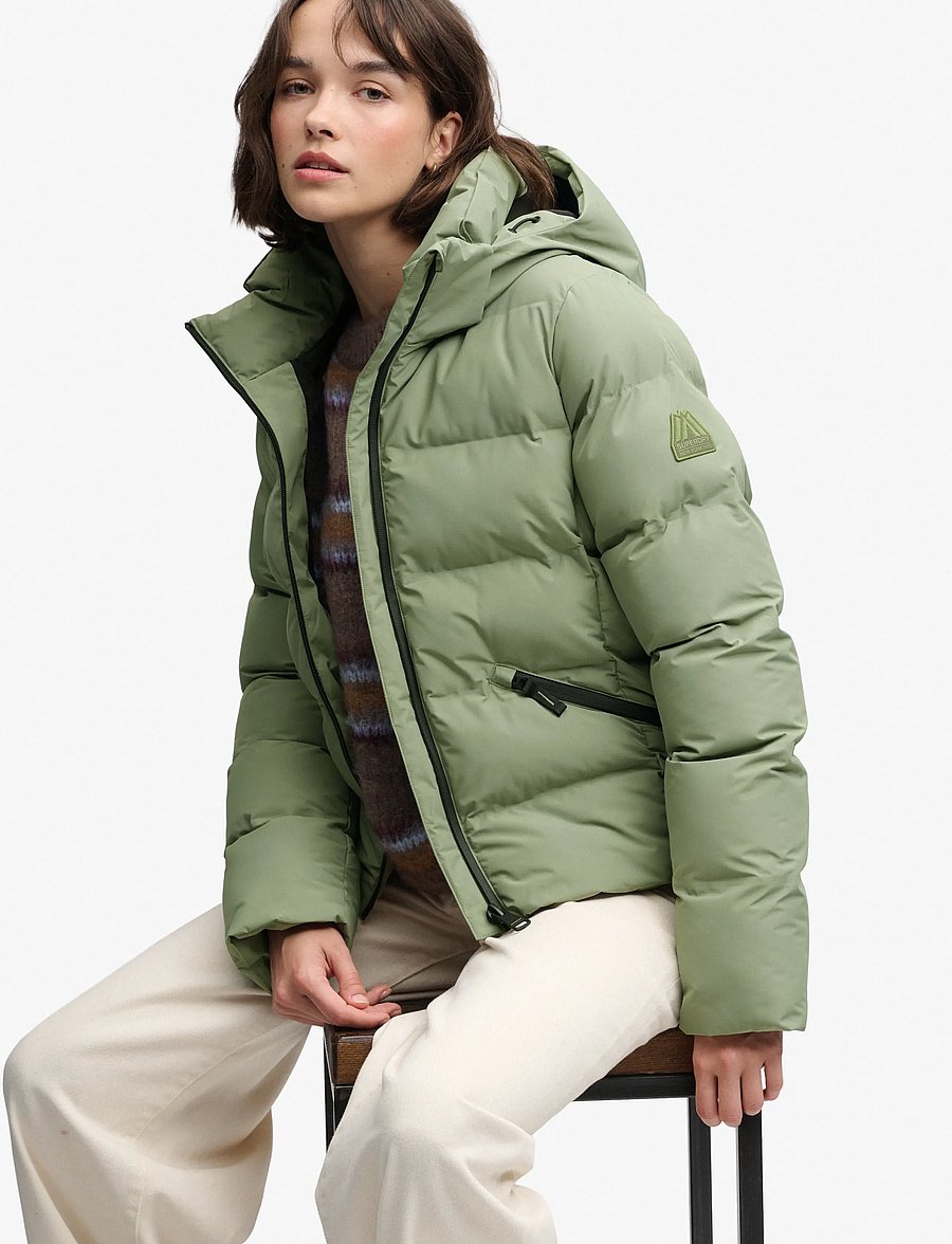 Superdry - HOODED CITY PADDED JACKET - winterjacken - light khaki green - 5
