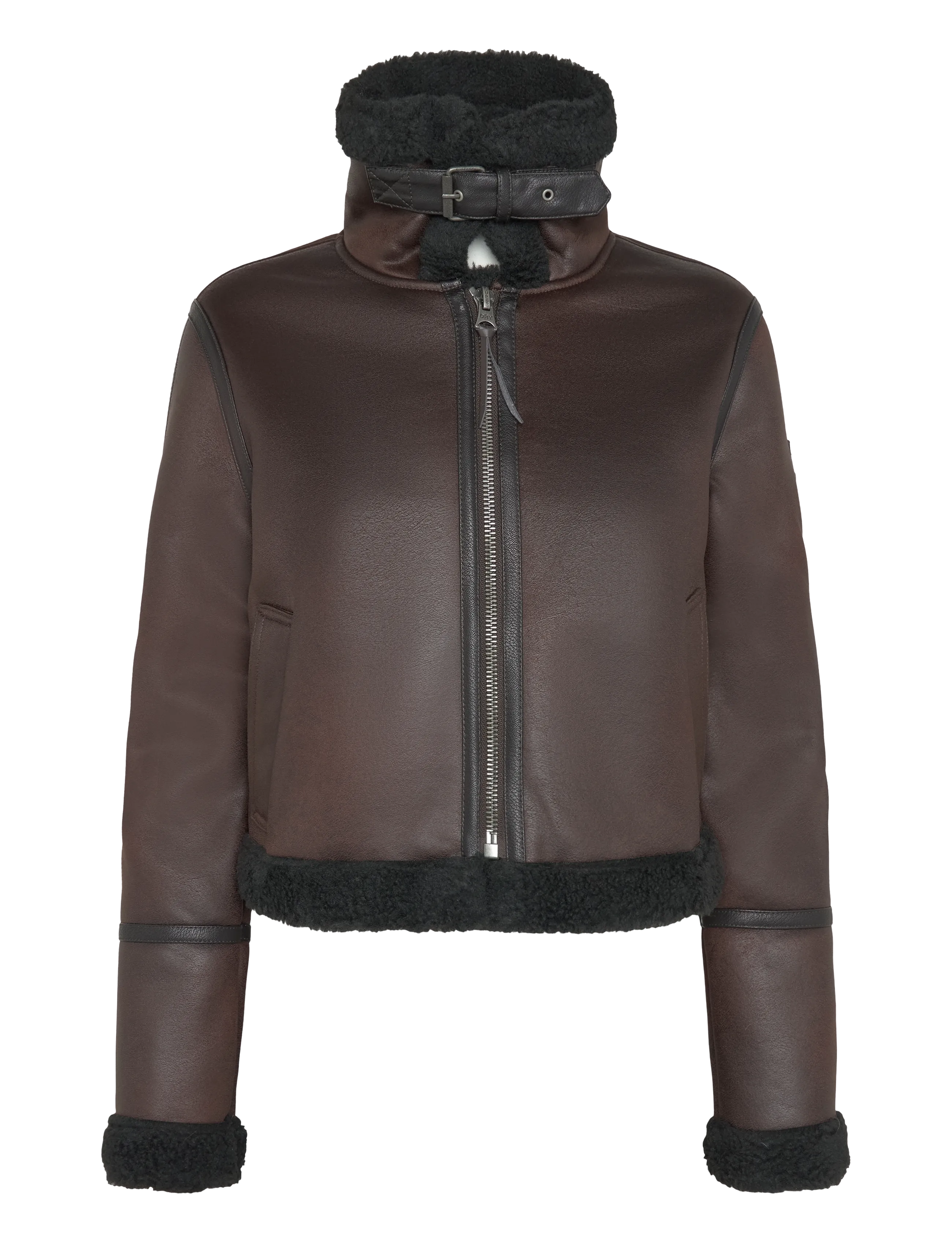 Superdry FAUX SHEARLING JACKET - Fake Fur jakker - CHOCOLATE BROWN / brown