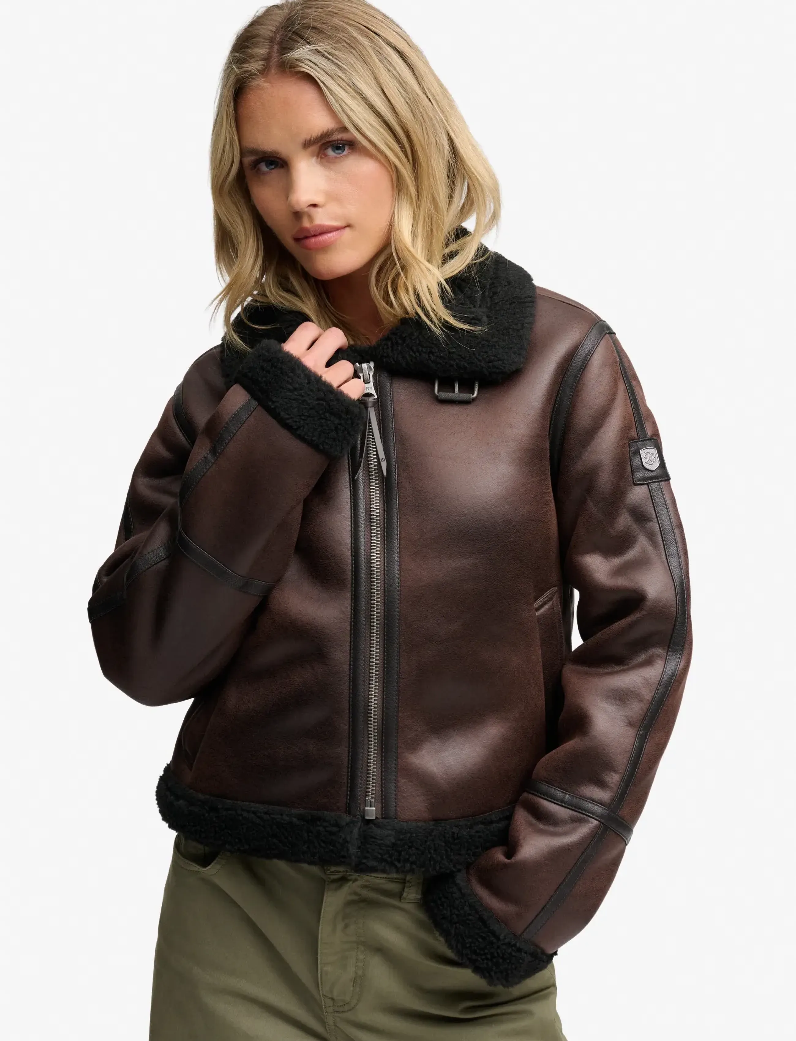 Superdry Faux Shearling Jacket jackor dam – bild 5