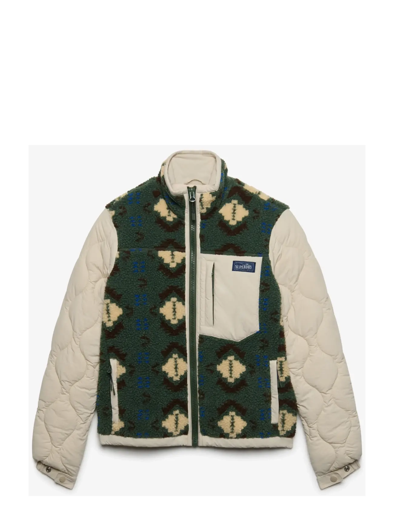 Superdry - Fleece Onion Quilt Hybrid