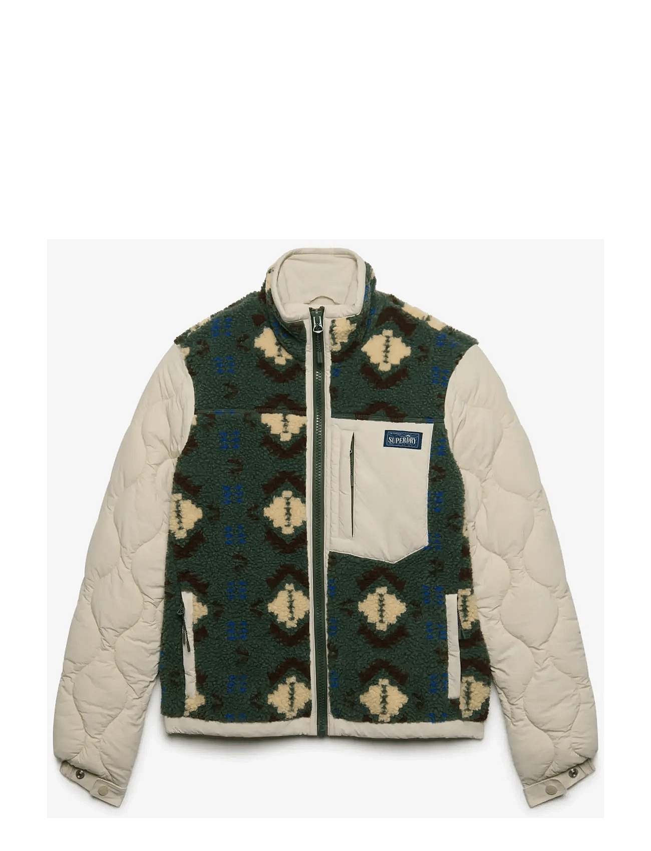 Superdry - Fleece Onion Quilt Hybrid