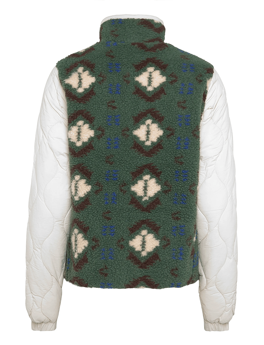 Superdry - FLEECE ONION QUILT HYBRID - tepitud jakid - khaki aztec - 2