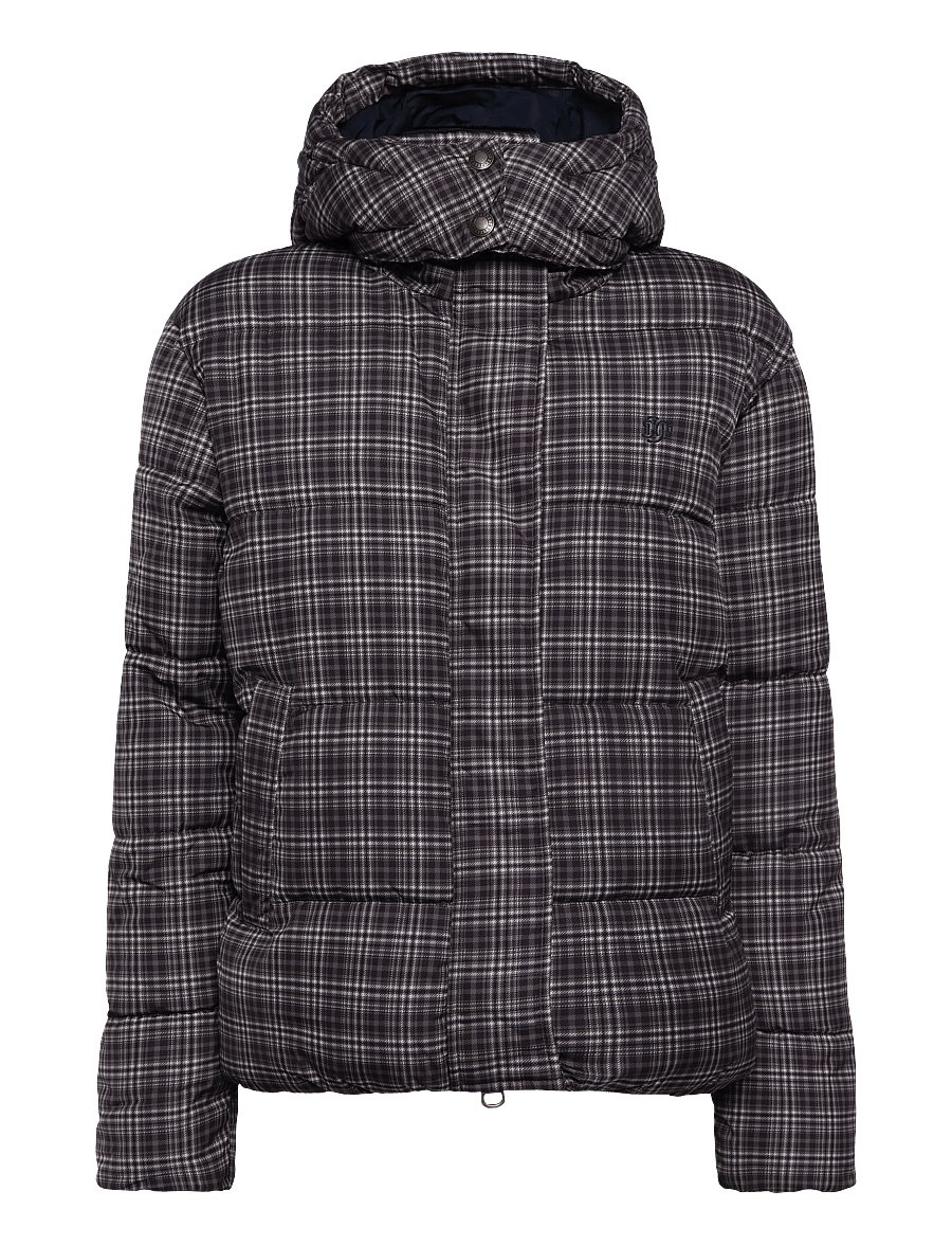 Superdry - PREMIUM PRINTED CHECK PUFFER - léttir jakkar - chestnut brown check - 1