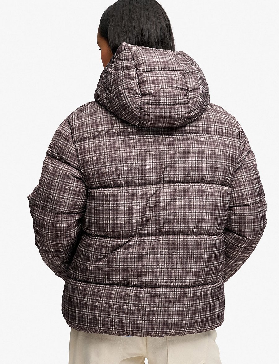 Superdry - PREMIUM PRINTED CHECK PUFFER - coats - chestnut brown check - 2