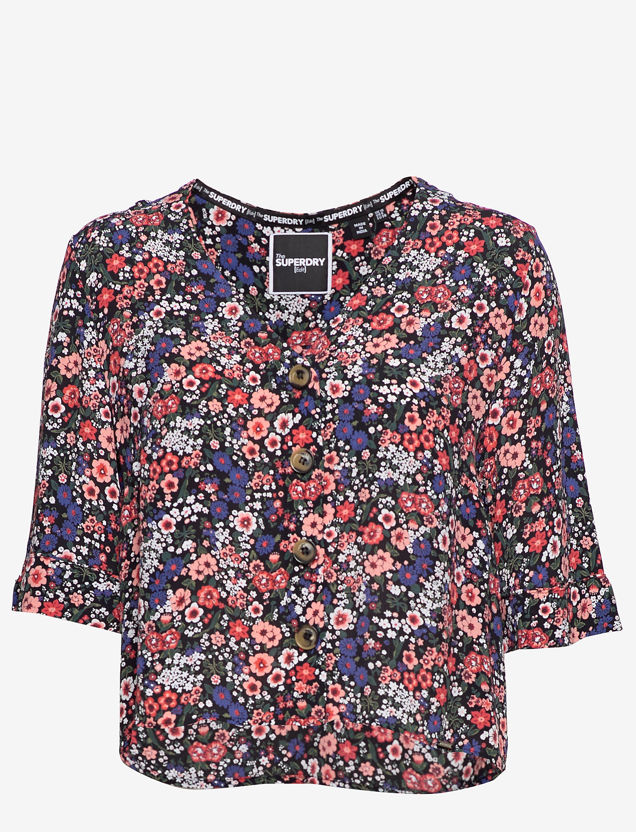 Superdry - PIPPA BUTTON BLOUSE - janie floral print - 0