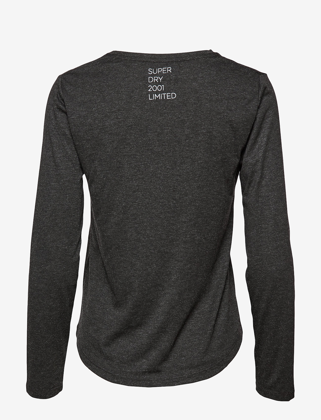 Superdry - SPARKLE LONGSLEEVE GRAPHIC TOP - charcoal marl - 1