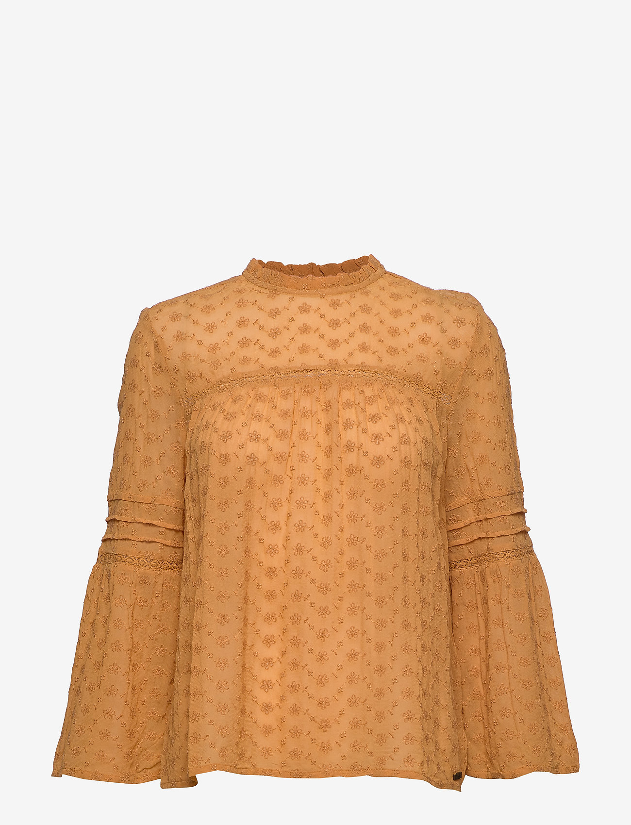 Superdry - TAYLOR BRODERIE TOP - ochre - 0