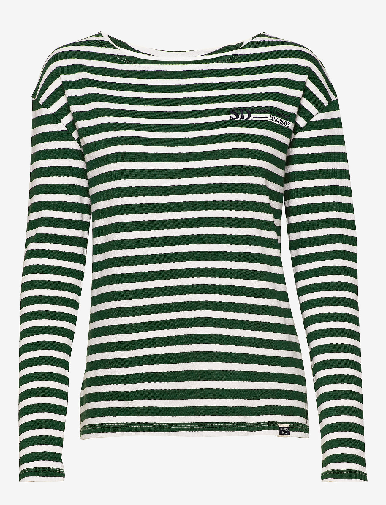 Superdry - BLAIR STRIPE TOP - green stripe - 0