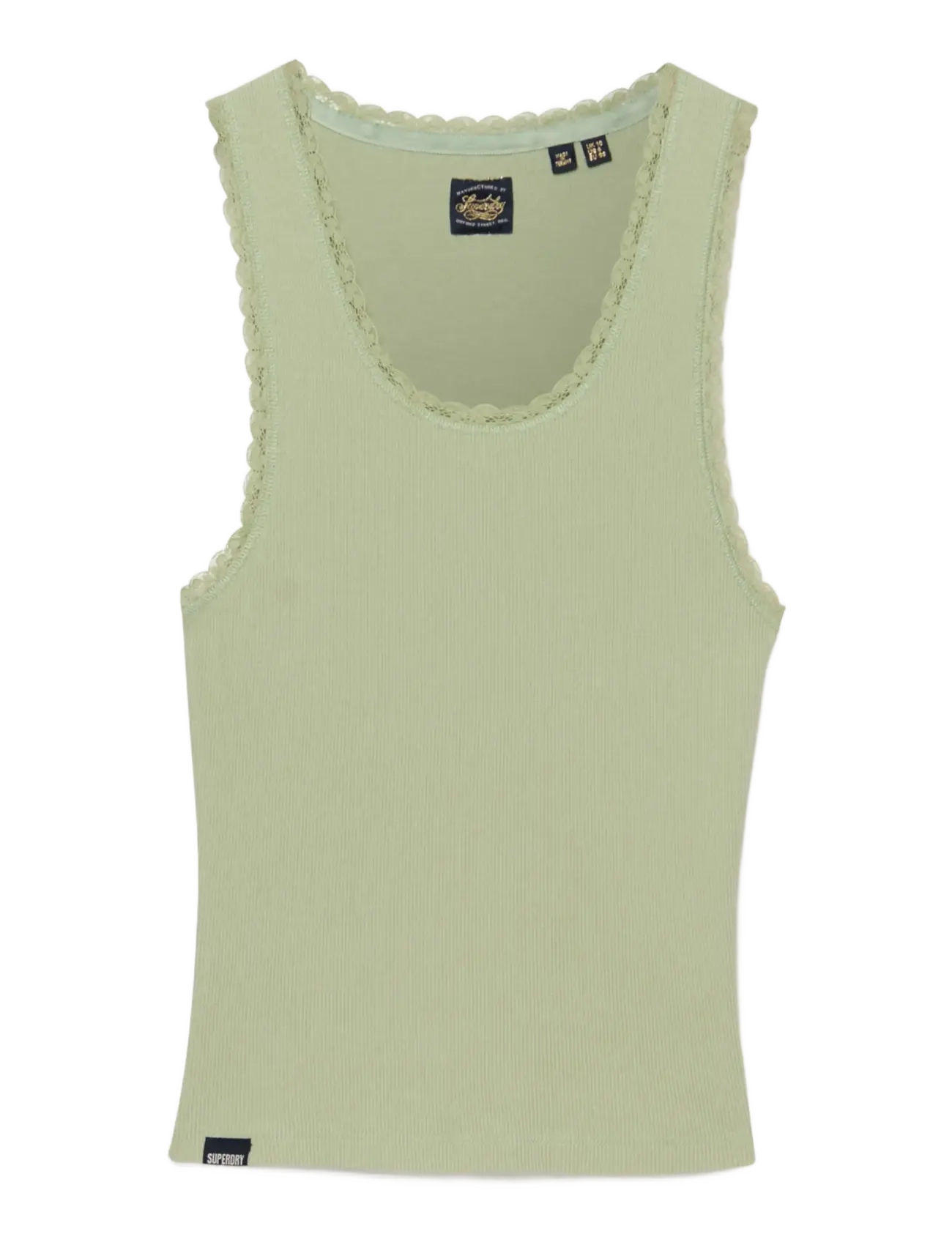 SUPERDRY Vintage Strickjacke Trim Vest Grün - 12 - Damen
