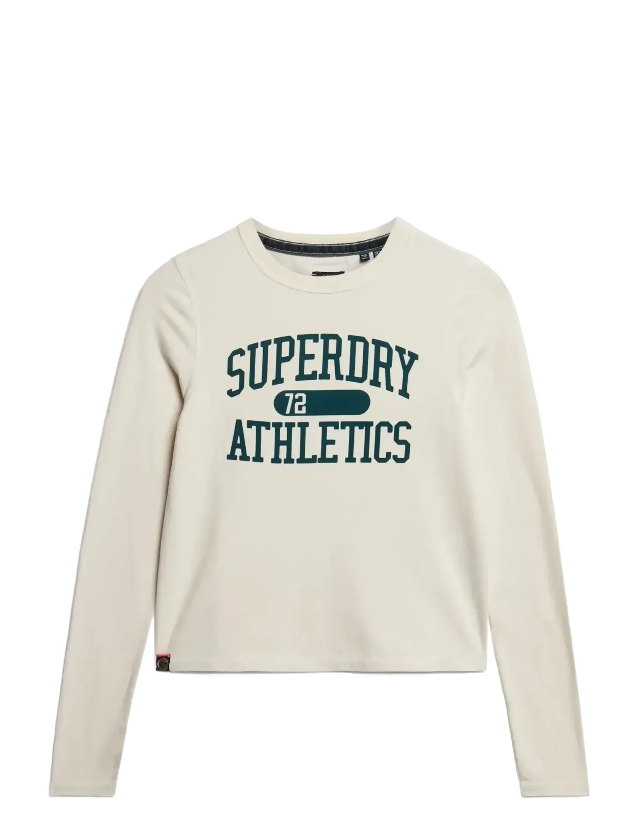 Superdry ATHLETIC RINGER SLIM L/S TOP - Transitional Layering - TURTLEDOVE CREAM / cream