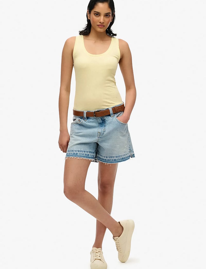 Superdry - STUDIOS LIGHTWEIGHT RACER VEST - linnen - french vanilla yellow - 5