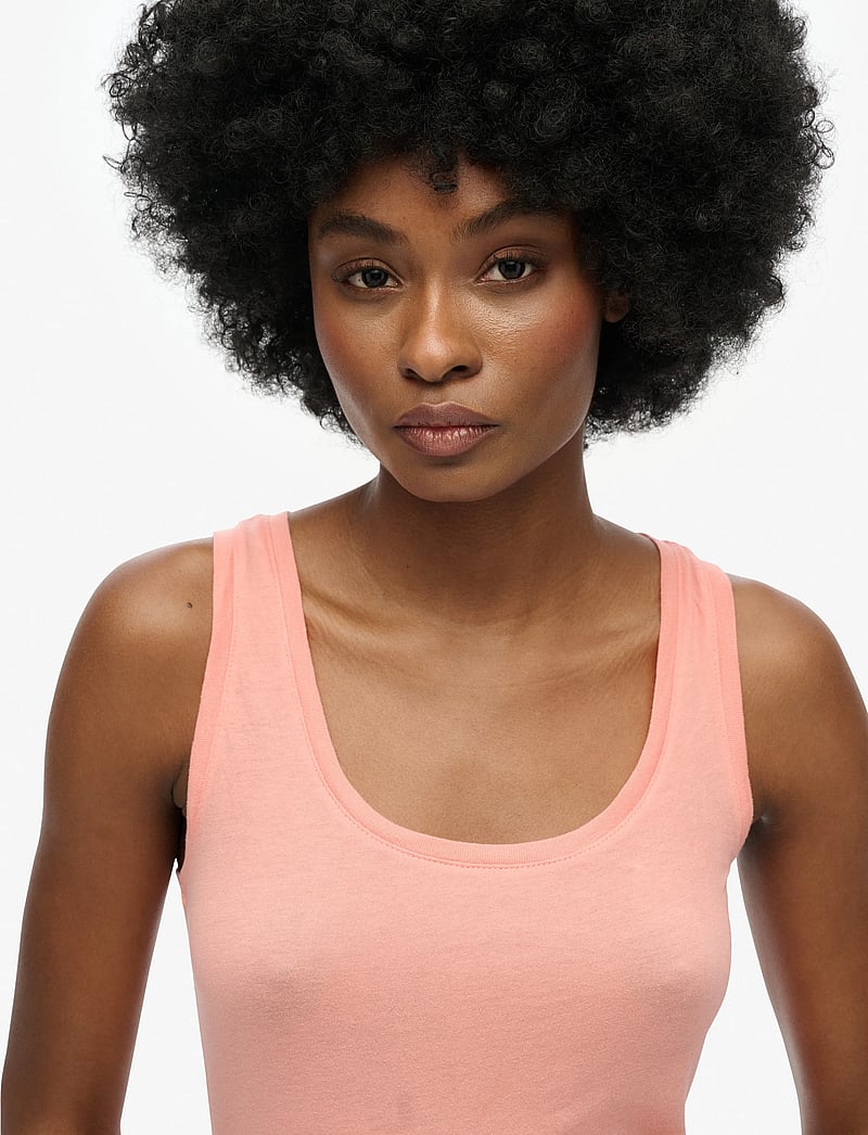 Superdry - STUDIOS LIGHTWEIGHT RACER VEST - topy bez rękawów - peach amber pink - 3