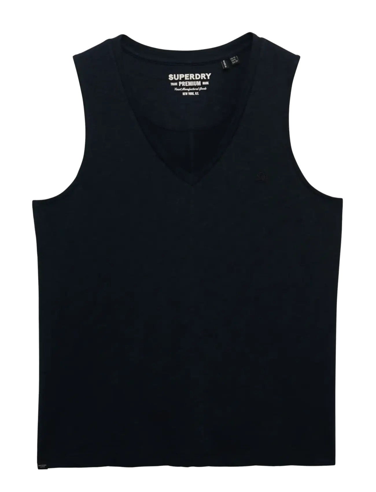 Superdry STUDIOS VEE NECK VEST - Ærmeløse bluser - ECLIPSE NAVY / navy