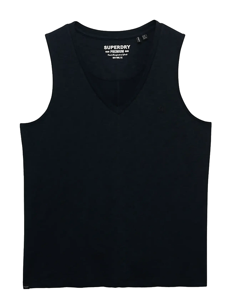 Superdry - STUDIOS VEE NECK VEST - sleeveless blouses - eclipse navy - 0