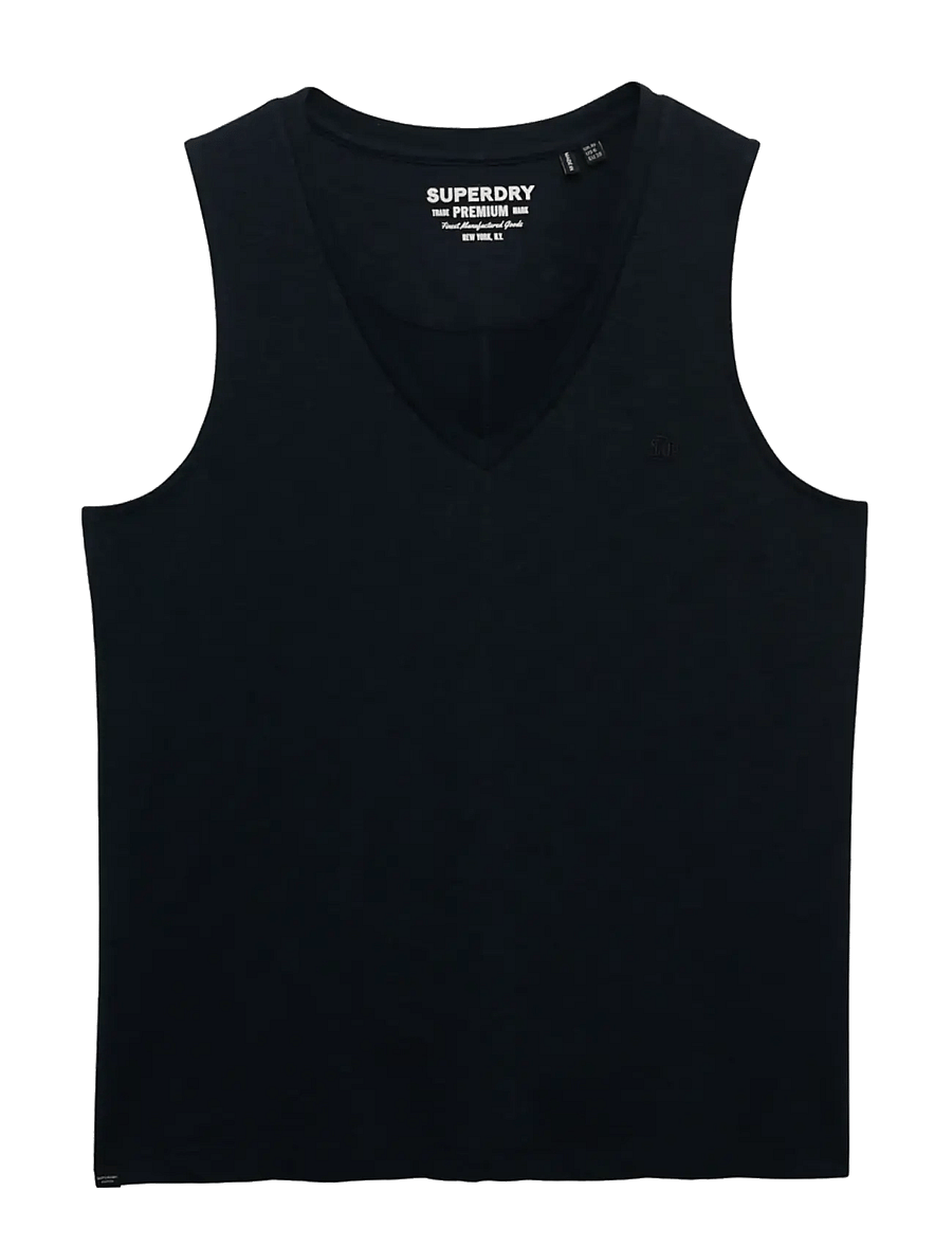 Superdry - STUDIOS VEE NECK VEST - blouses sans manches - eclipse navy - 0