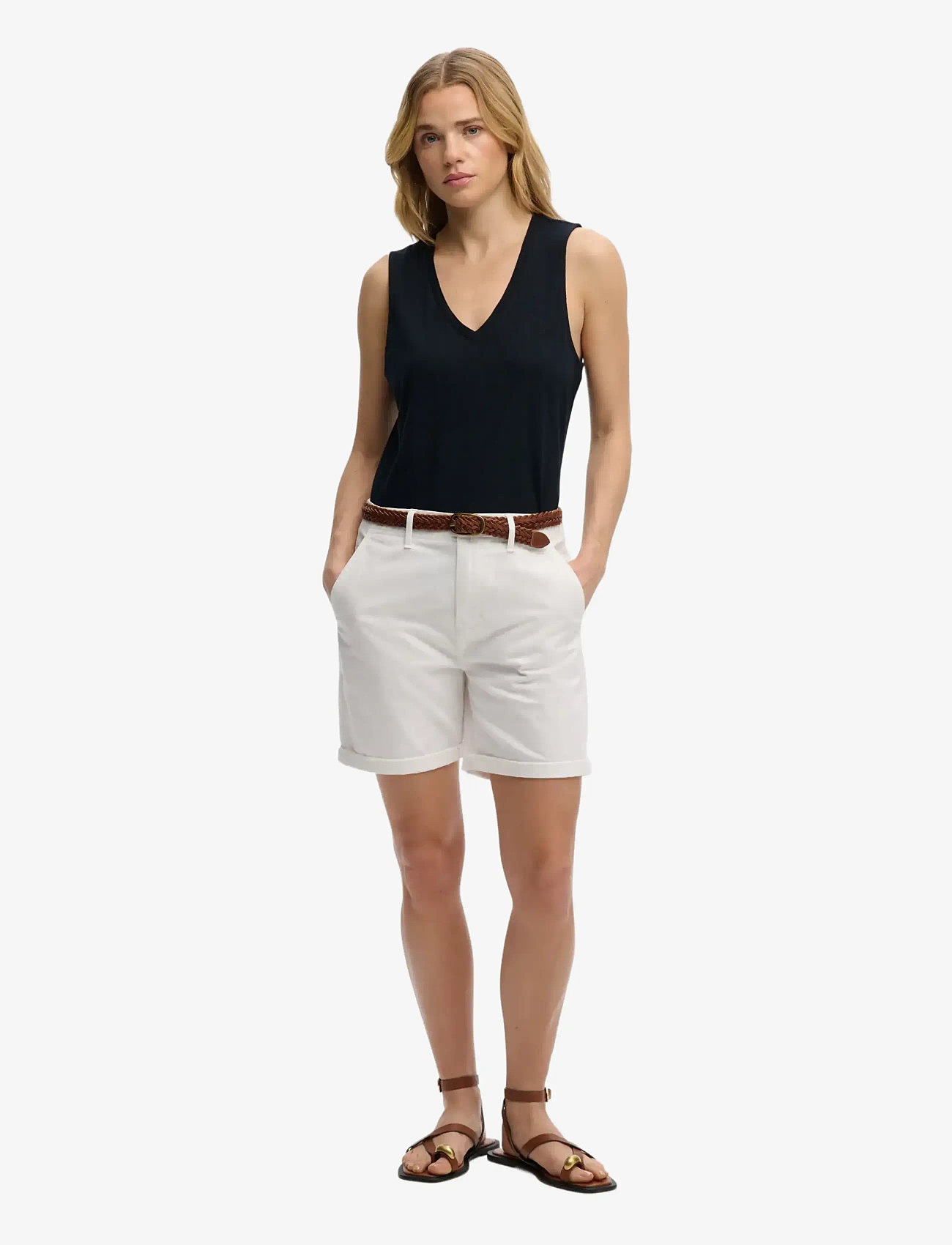 Superdry - STUDIOS VEE NECK VEST - Ærmeløse bluser - eclipse navy - 3