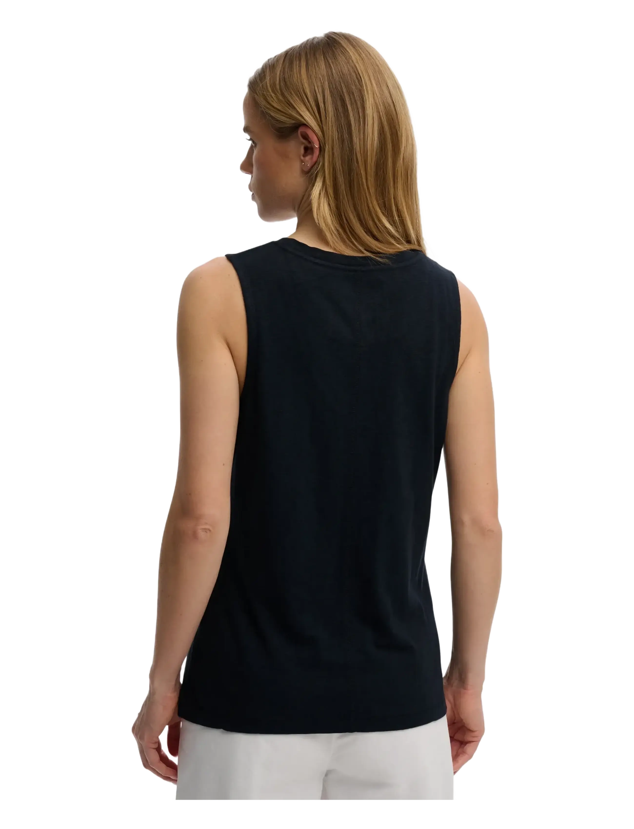 Superdry - STUDIOS VEE NECK VEST - ermeløse bluser - eclipse navy - 4