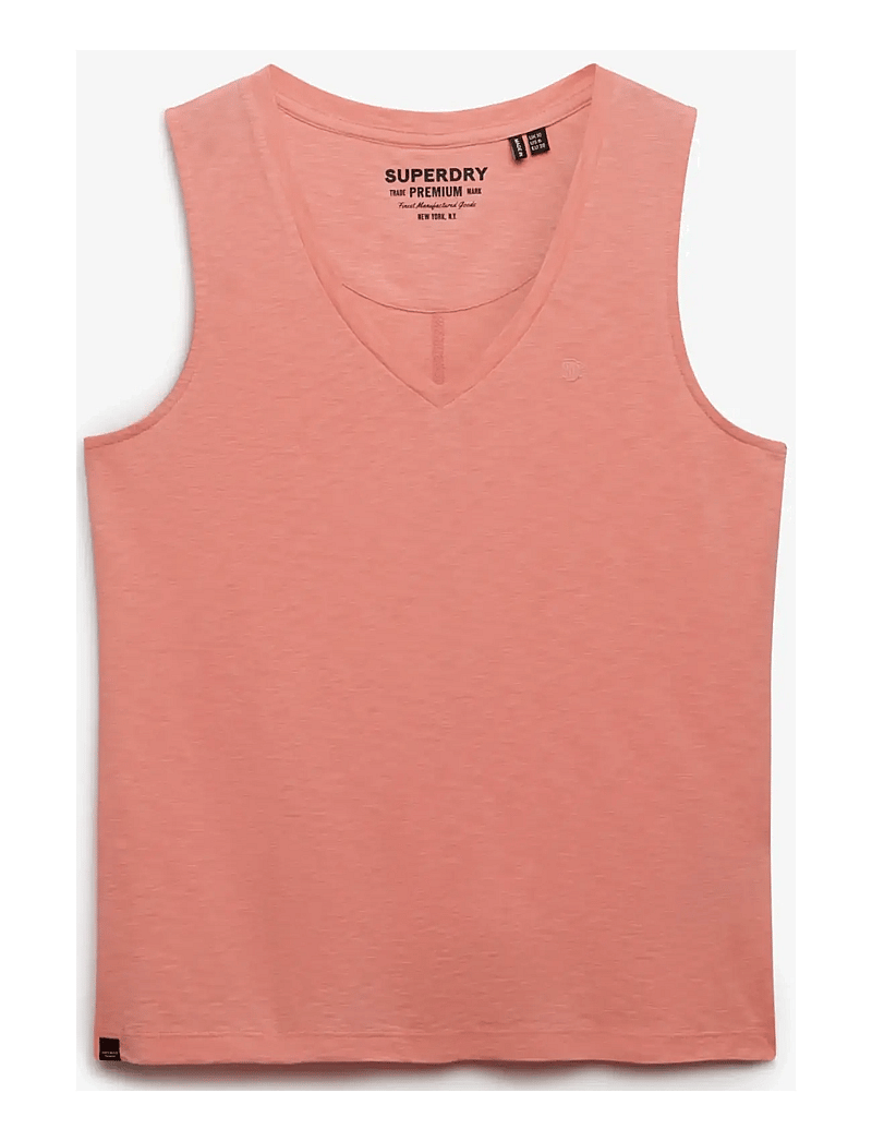 Superdry - STUDIOS VEE NECK VEST - Ærmeløse bluser - peach amber pink - 1