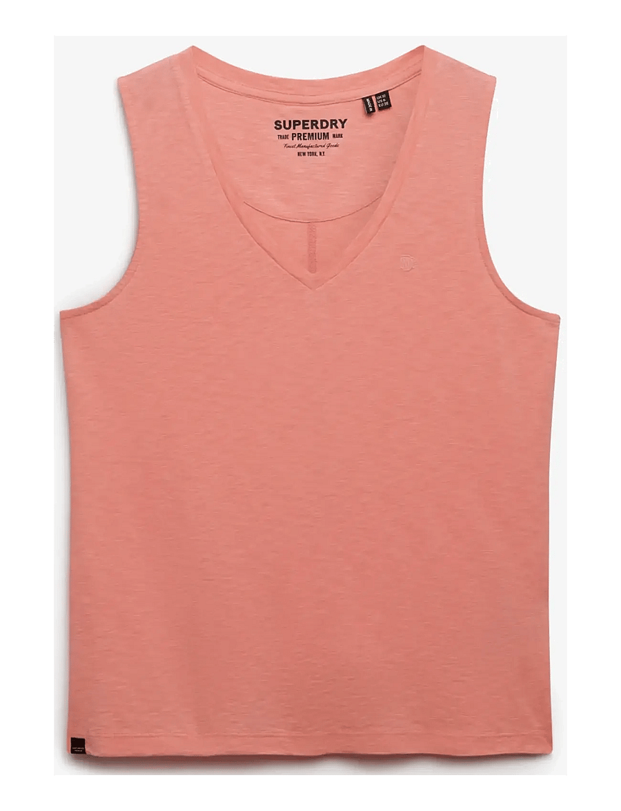 Superdry - STUDIOS VEE NECK VEST - blūzes bez piedurknēm - peach amber pink - 1