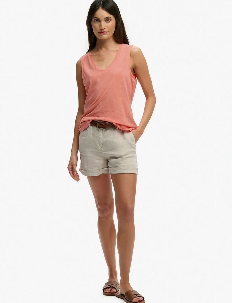 Superdry - STUDIOS VEE NECK VEST - Ærmeløse bluser - peach amber pink - 4