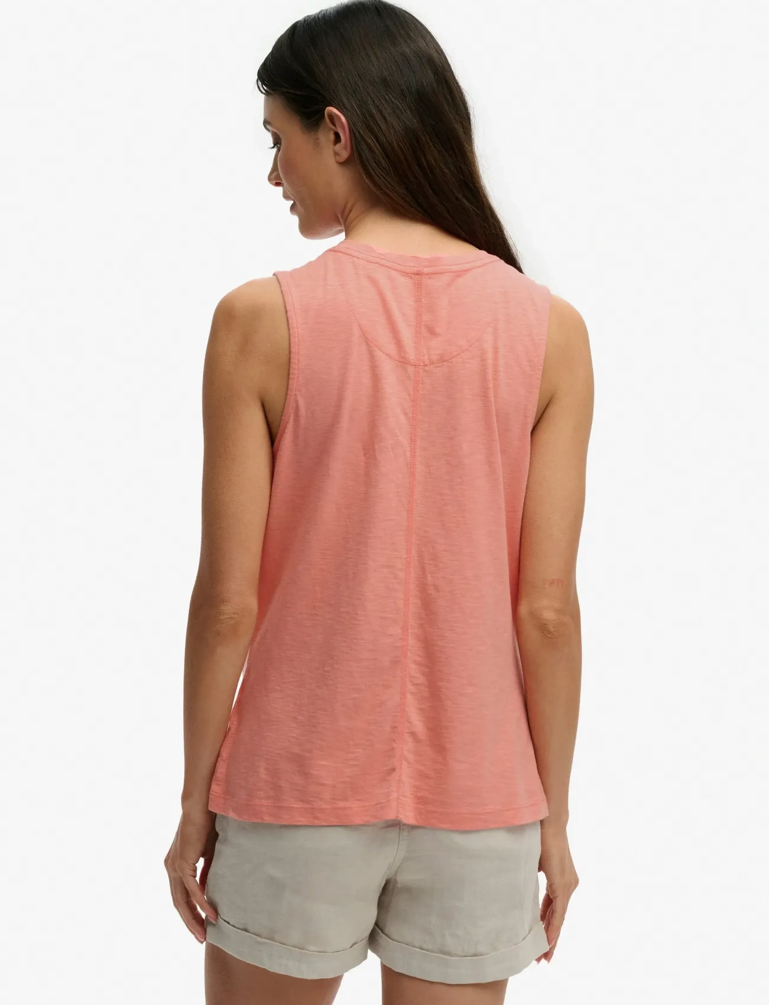 Superdry - STUDIOS VEE NECK VEST - Ærmeløse bluser - peach amber pink - 5