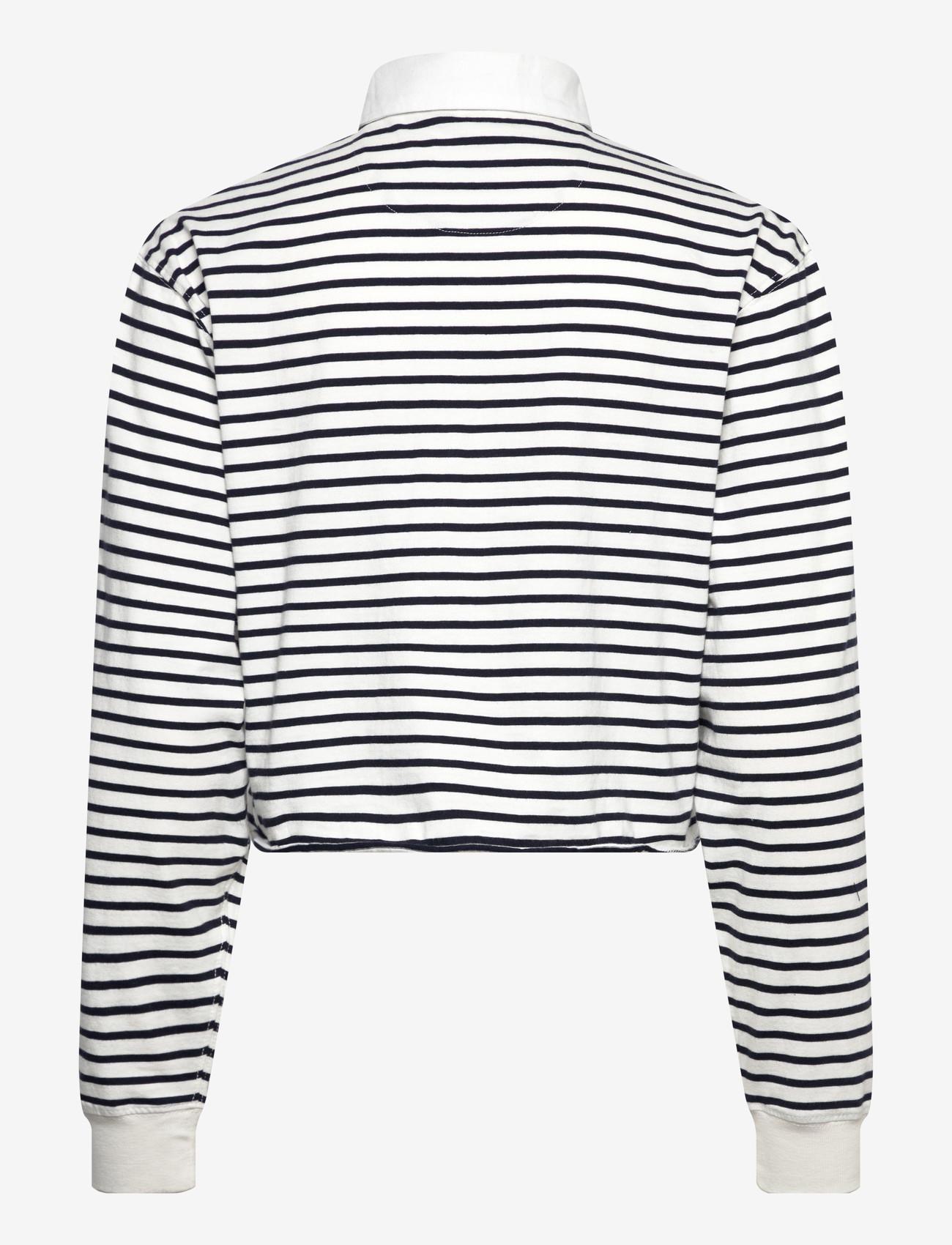 Superdry - ATH ESS CROPPED STRIPE RUGBY - nabapluusid - ecru stripe - 2