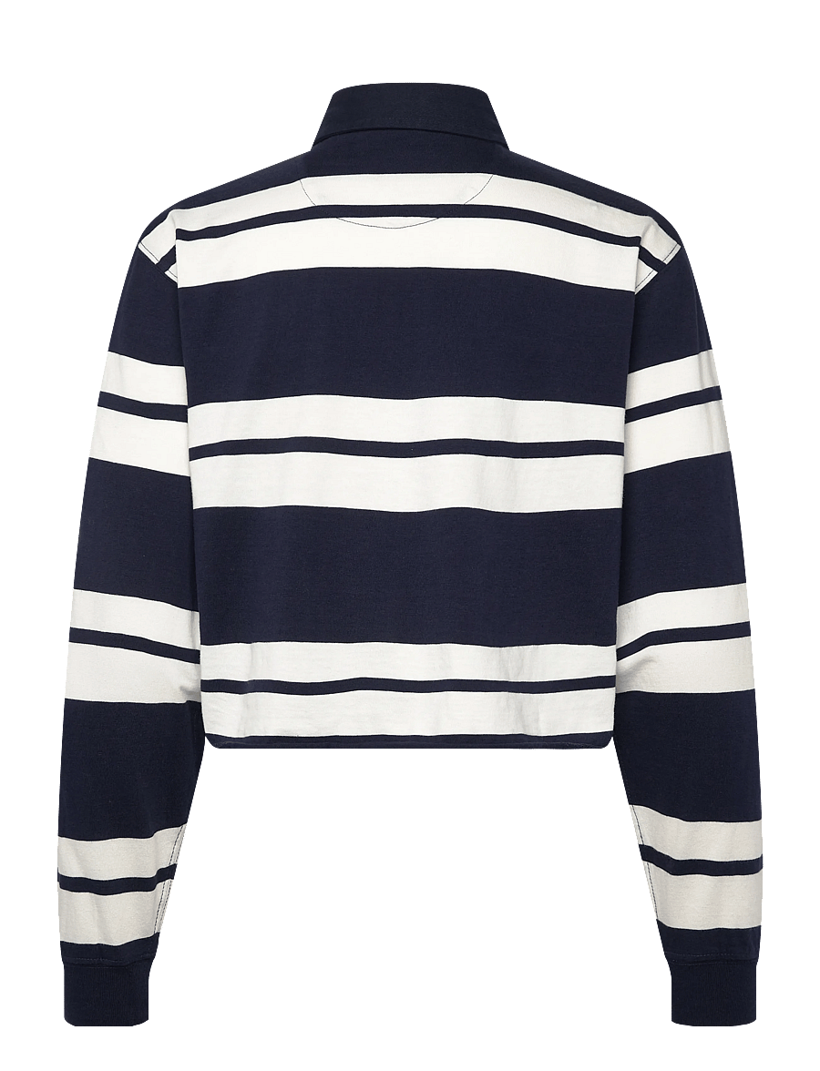 Superdry - ATH ESS CROPPED STRIPE RUGBY - crop tops - richest navy stripe - 2