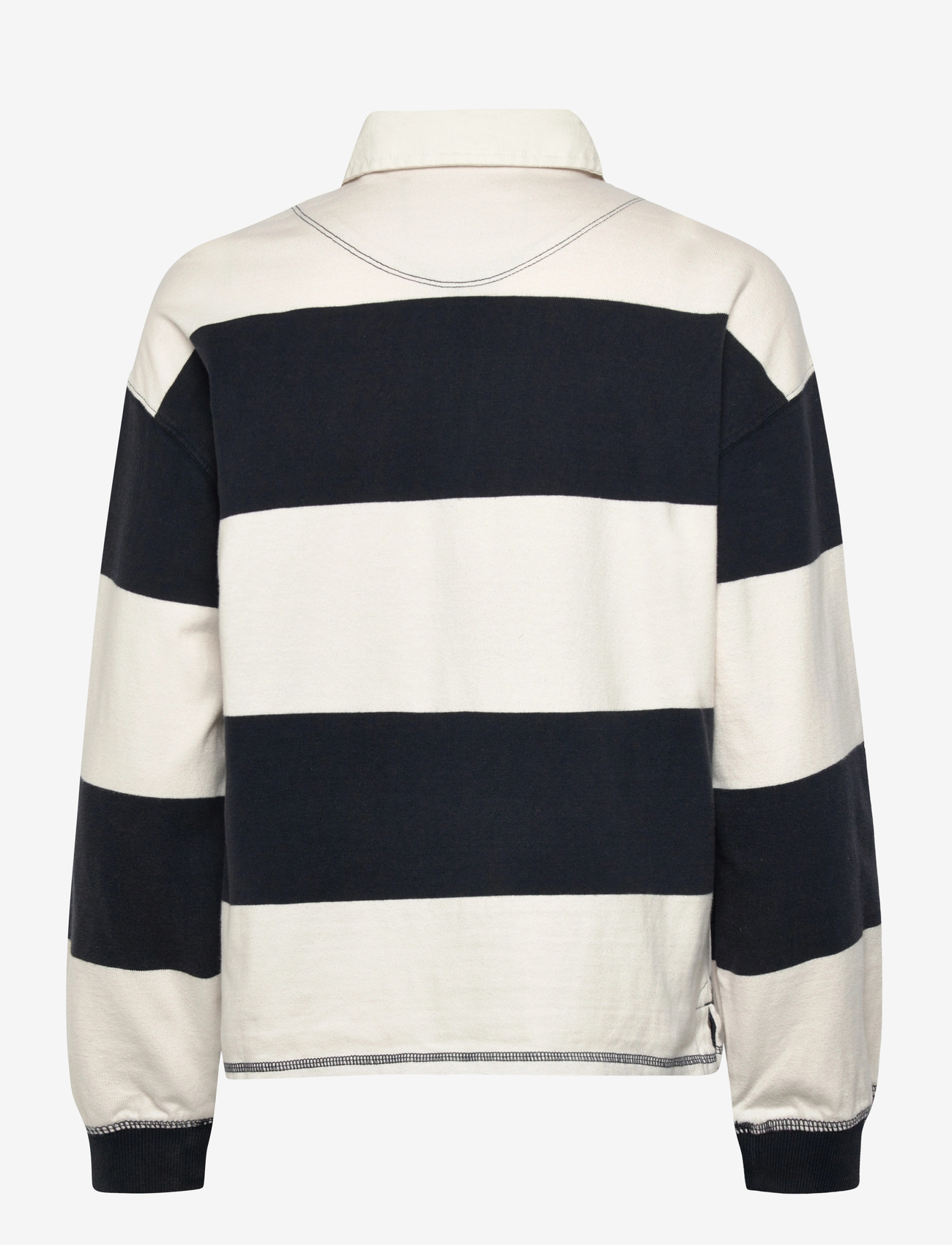 Superdry - HERITAGE STRIPE RUGBY TOP - alltags-style - navy/ecru - 2