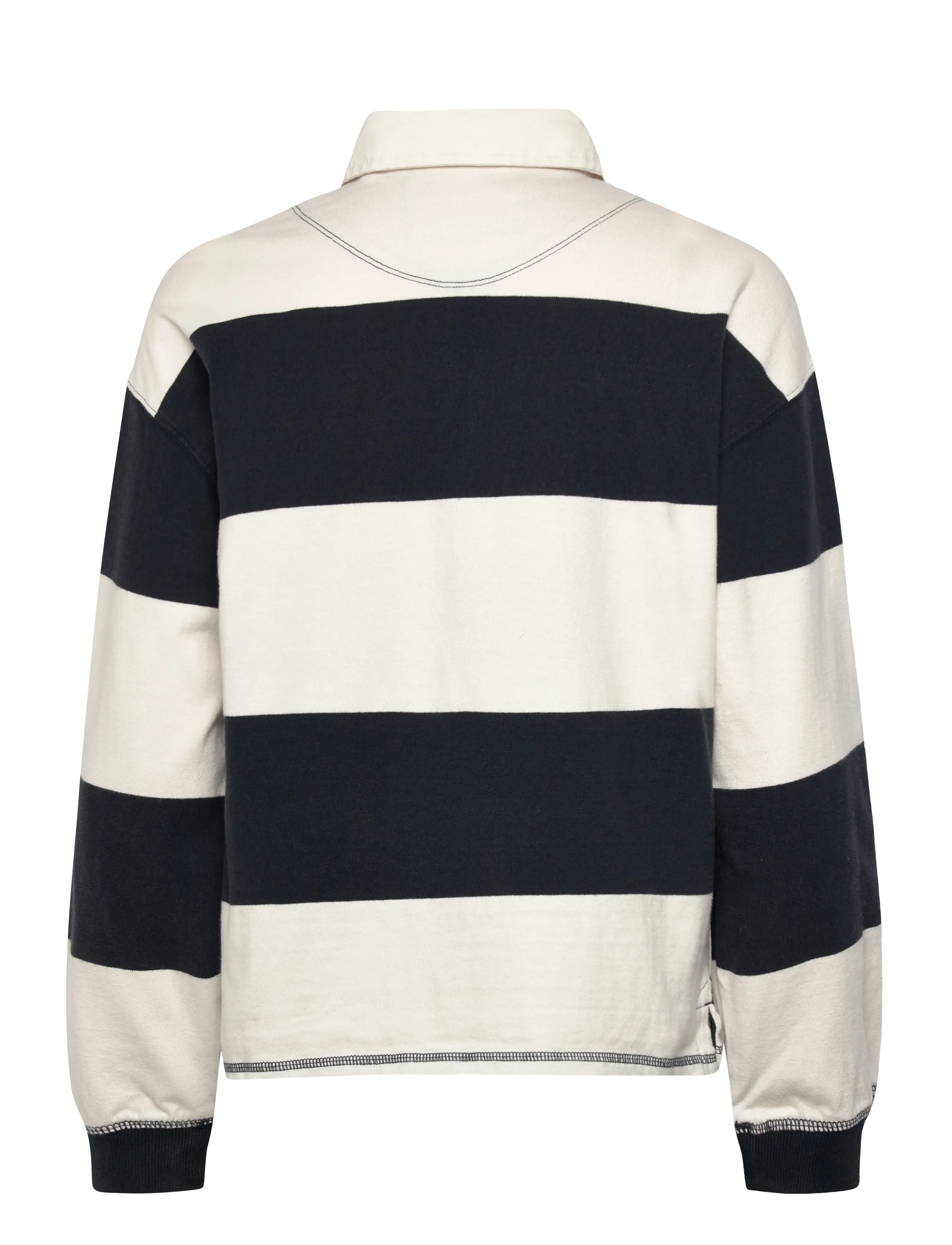 Superdry - HERITAGE STRIPE RUGBY TOP - pikéer - navy/ecru - 2