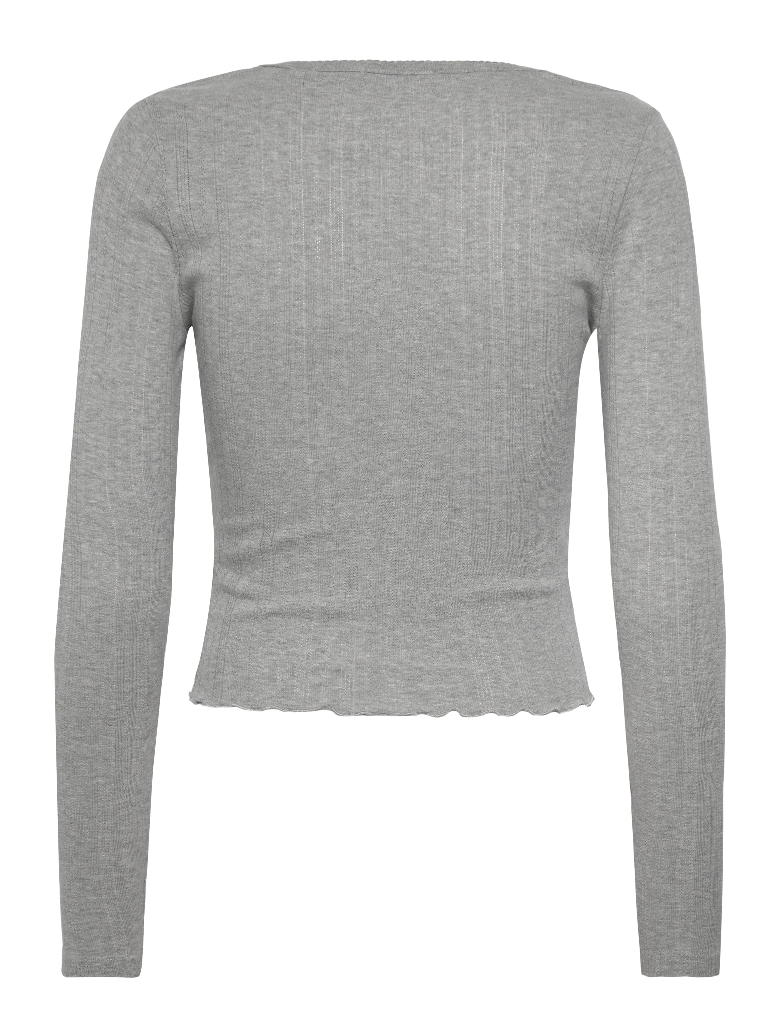 Superdry - ATH ESS POINTELLE CARDIGAN - cardigans - grey marl - 2