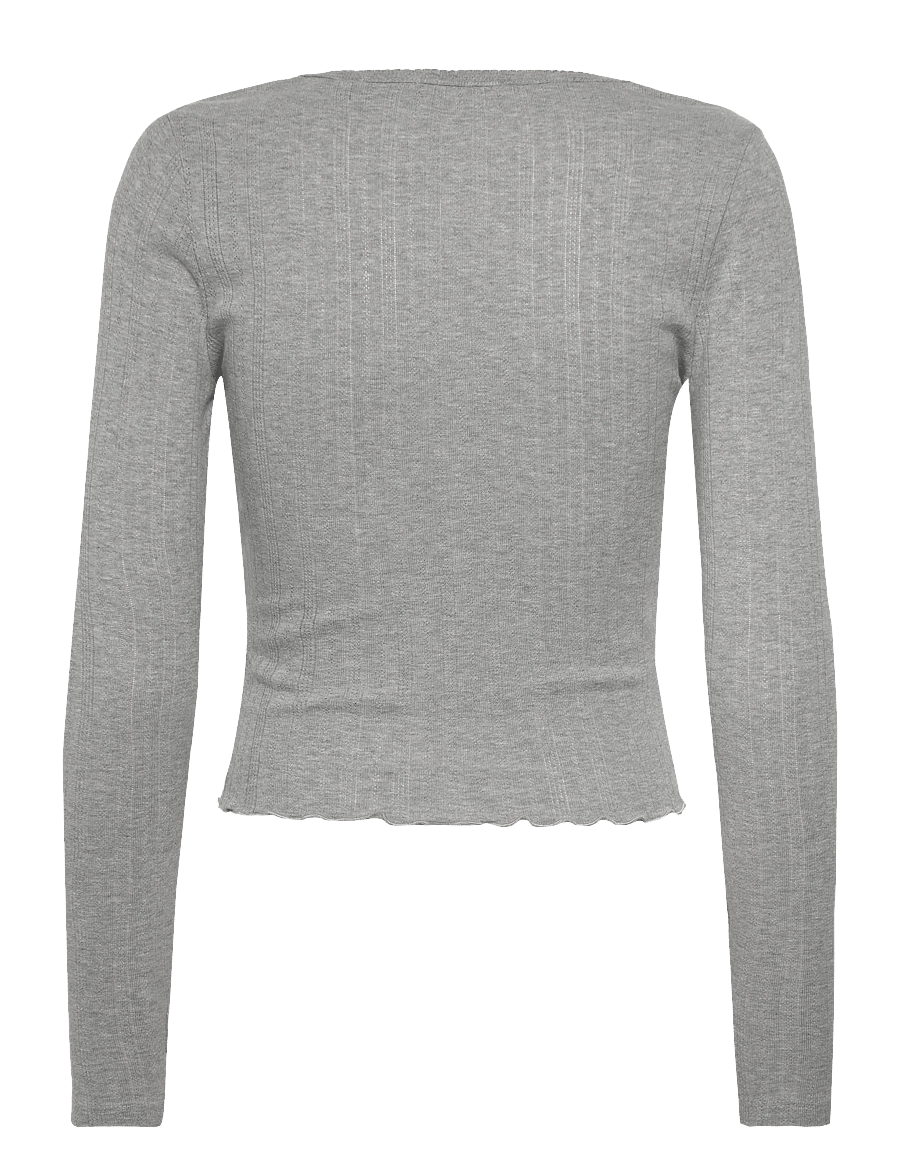Superdry - ATH ESS POINTELLE CARDIGAN - cardigans - grey marl - 2