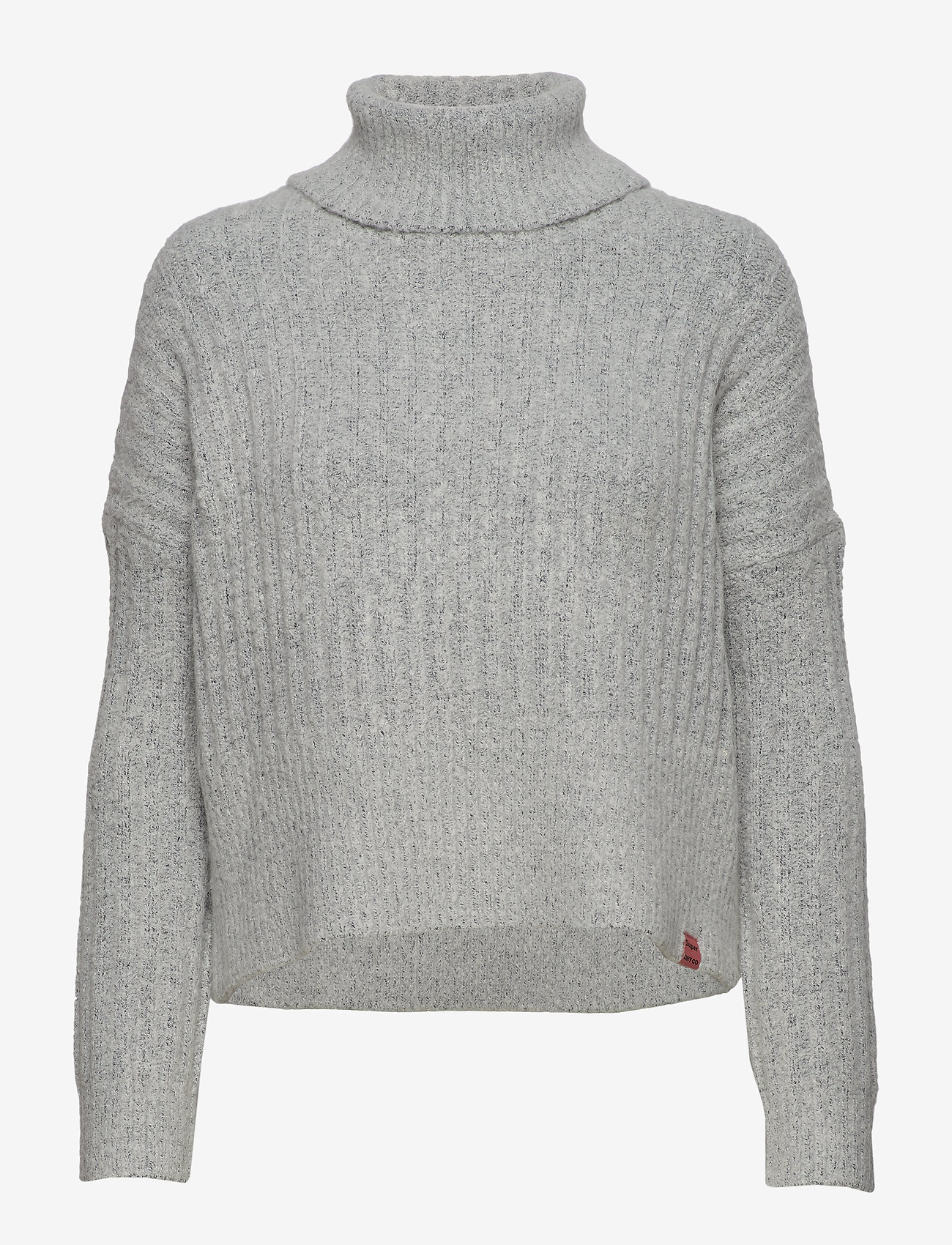 DAHLIA ROLL NECK JUMPER - GREY MARL