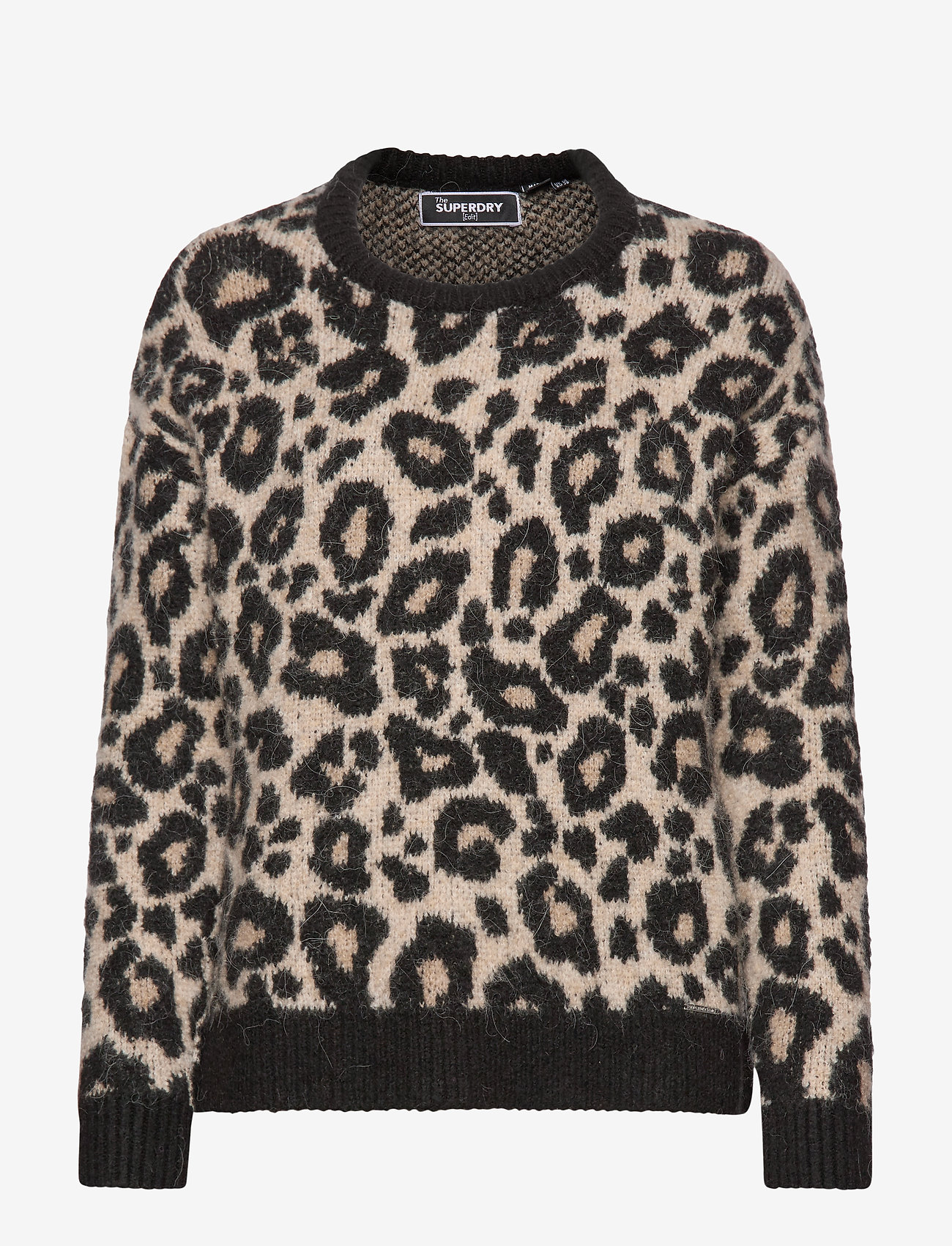 Superdry - LISA LEOPARD JUMPER - brown print - 0