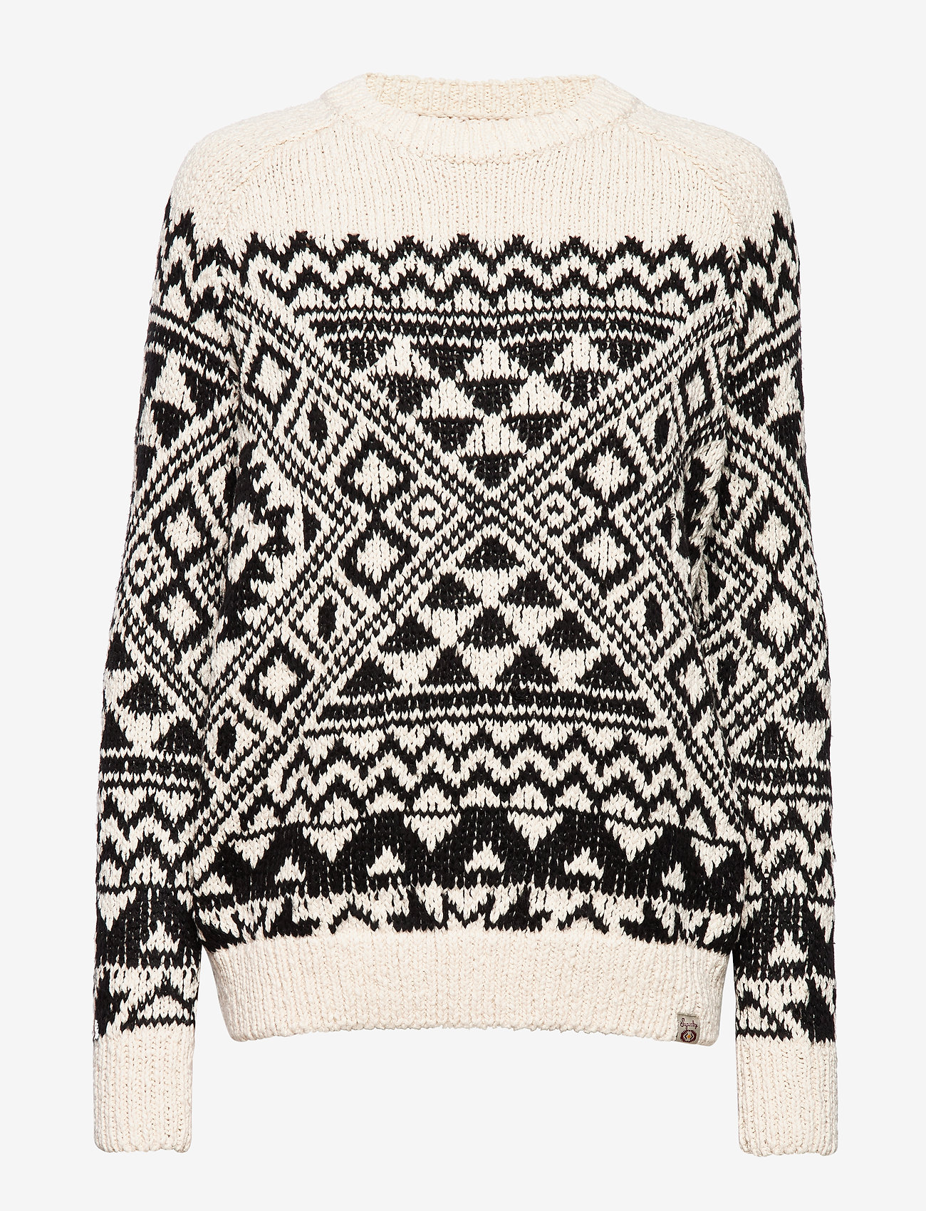 Superdry - RODEO WEST TEXTRED INTARSIA KNIT - black print - 0