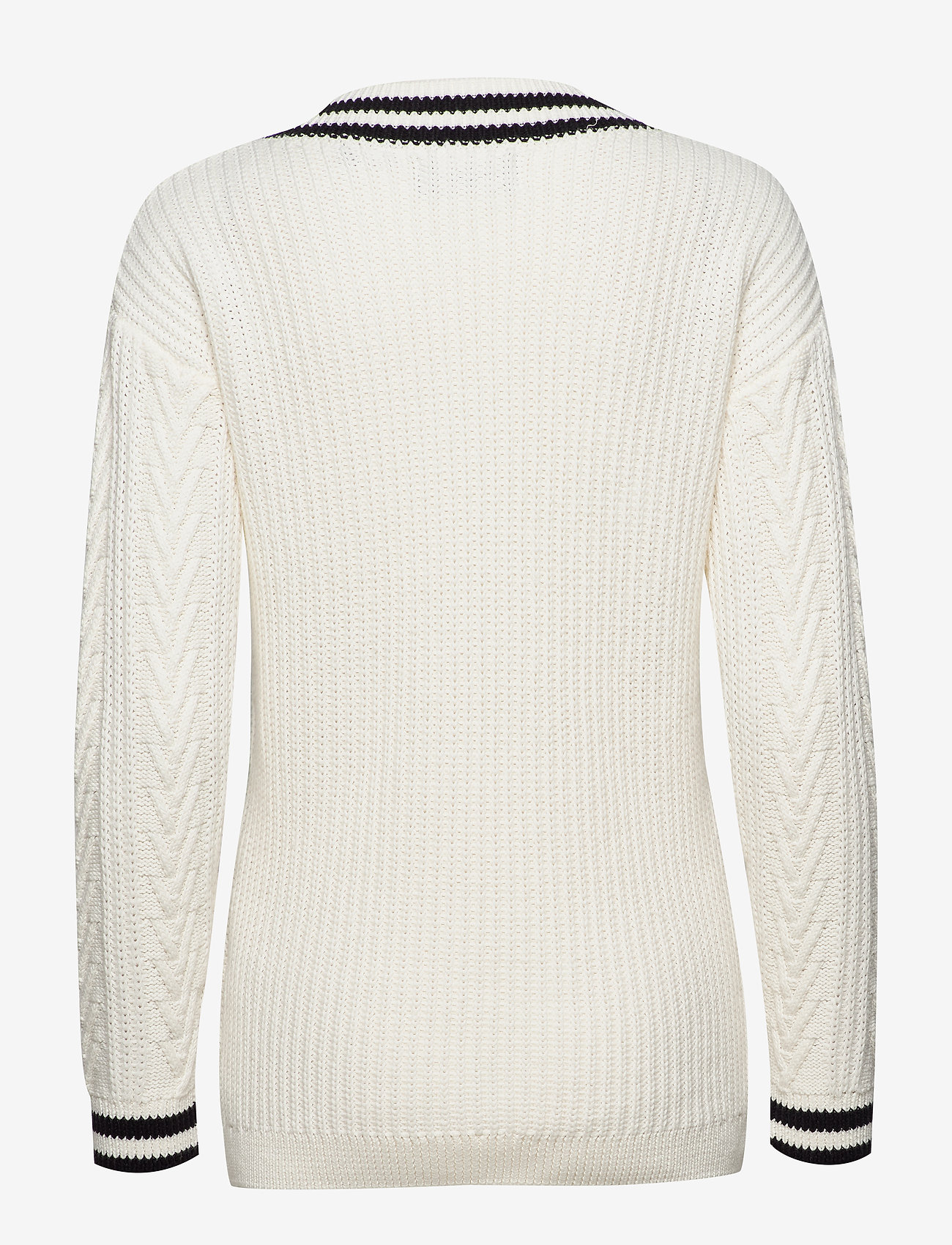 Superdry - EDIT VEE NECK PREPPY KNIT - cream - 1