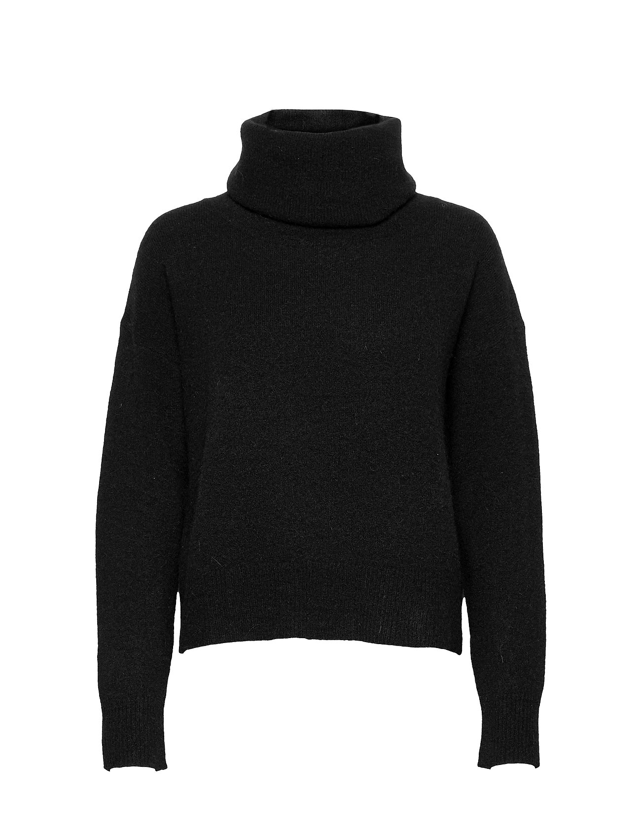 SUPER LUX FUNNEL NECK - BLACK