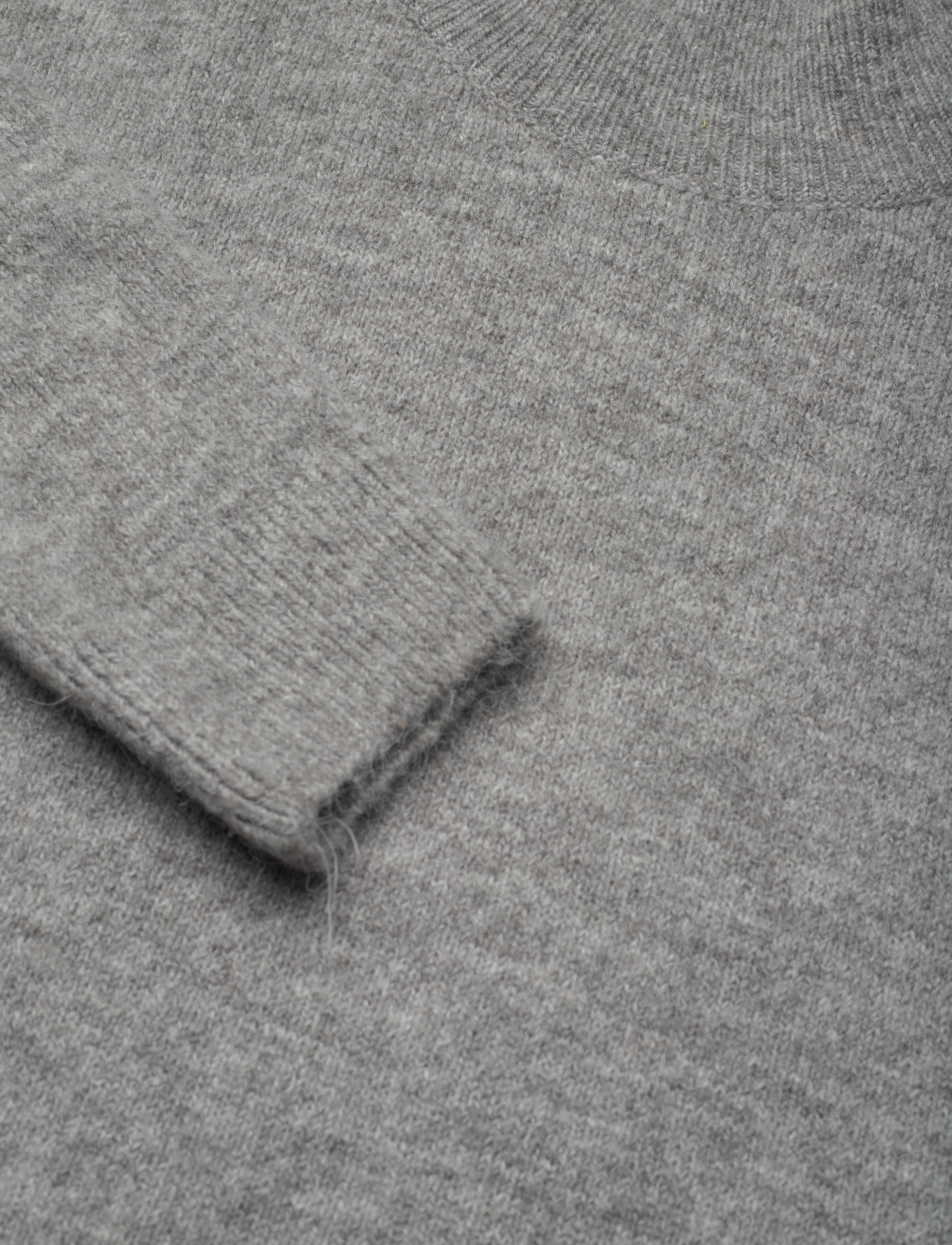 Superdry - VINTAGE ESSENTIAL MOCK NECK - light grey marl - 2